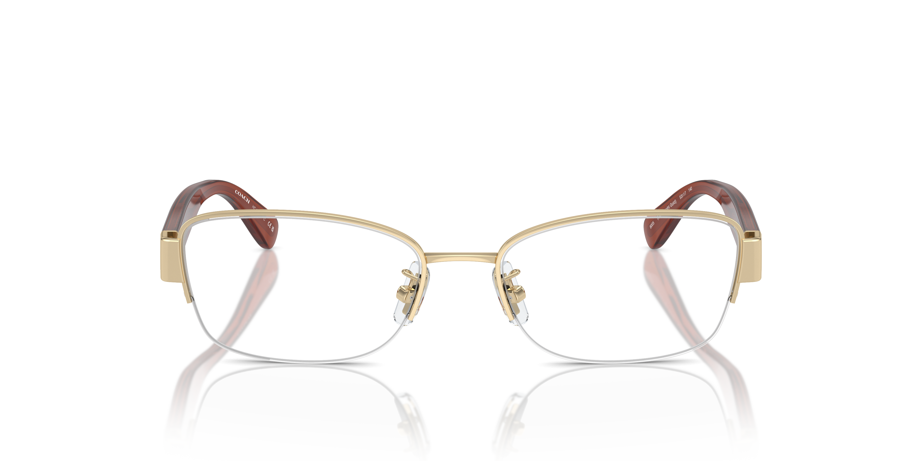 Coach HC5168 Rectangle Eyeglasses - Shiny Light Gold