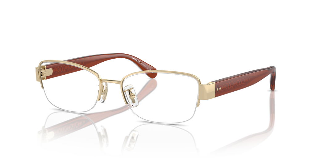 Coach HC5168 Rectangle Eyeglasses - Shiny Light Gold