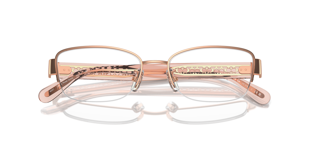 Coach HC5168 Rectangle Eyeglasses - Shiny Rose Gold