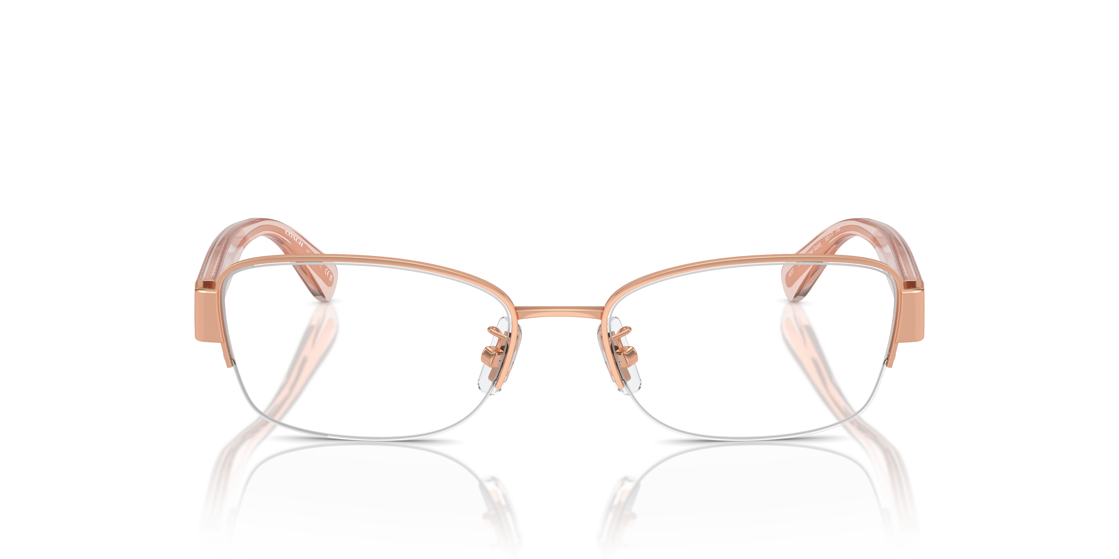 Coach HC5168 Rectangle Eyeglasses - Shiny Rose Gold