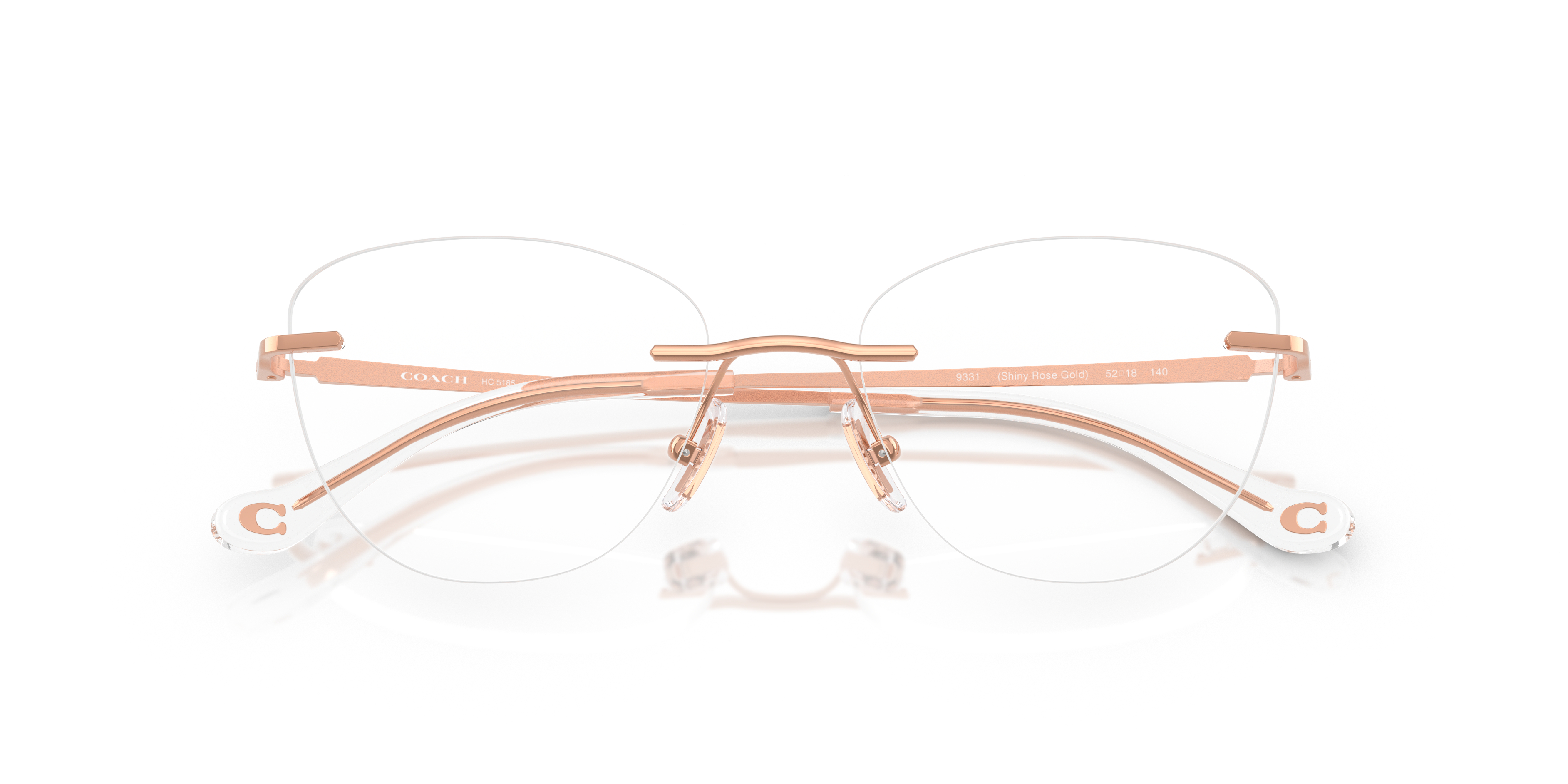 Coach HC5185 Cat Eye Eyeglasses - Shiny Silver