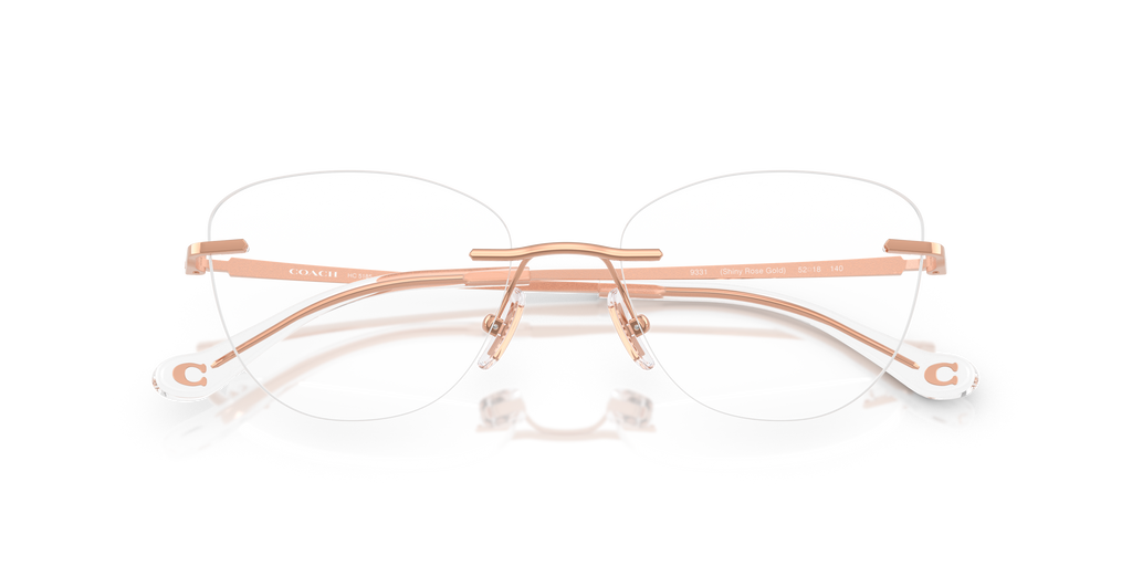Coach HC5185 Cat Eye Eyeglasses - Shiny Rose Gold