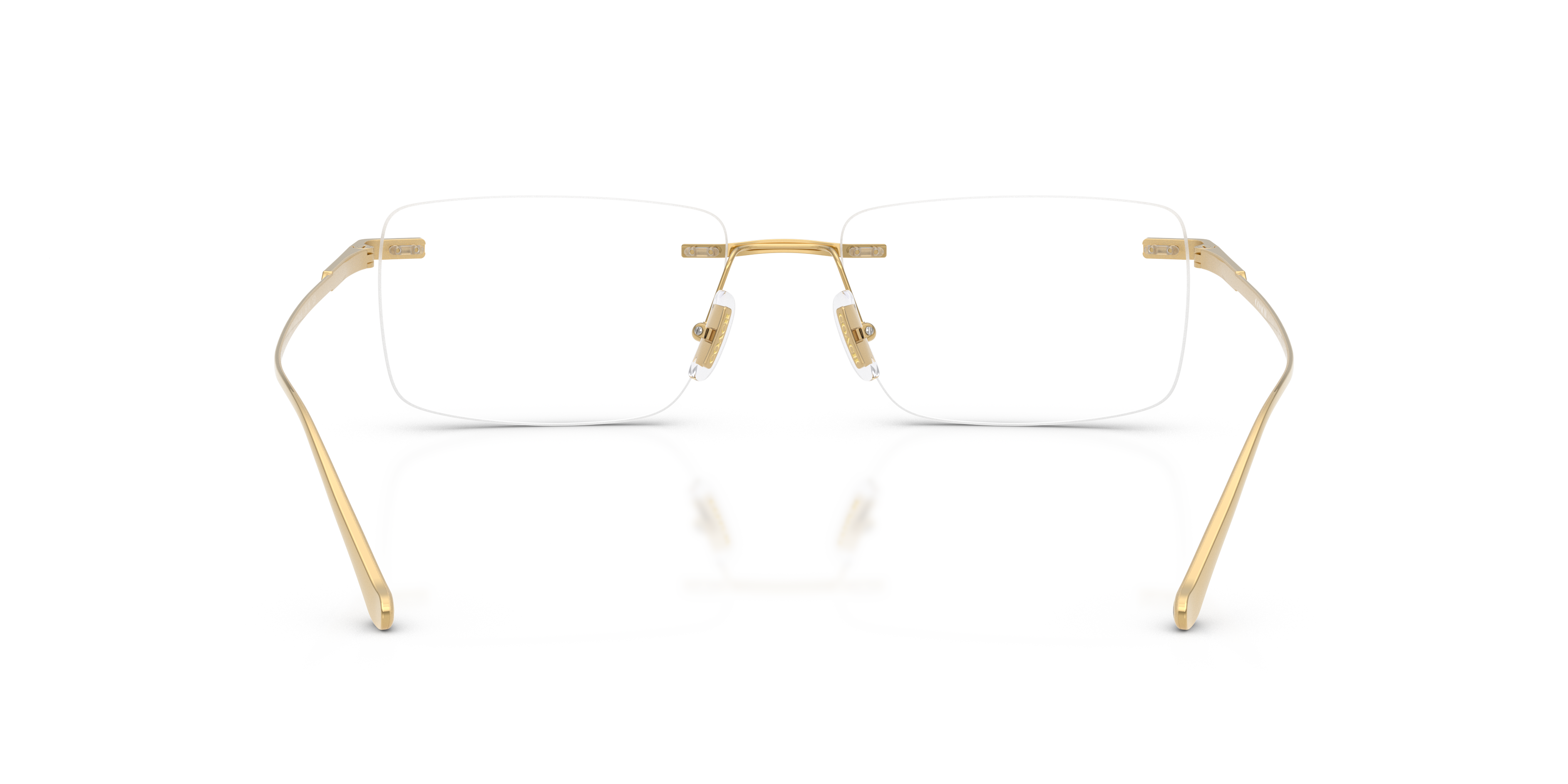 Coach HC5196TD Rectangle Eyeglasses - Shiny Gold
