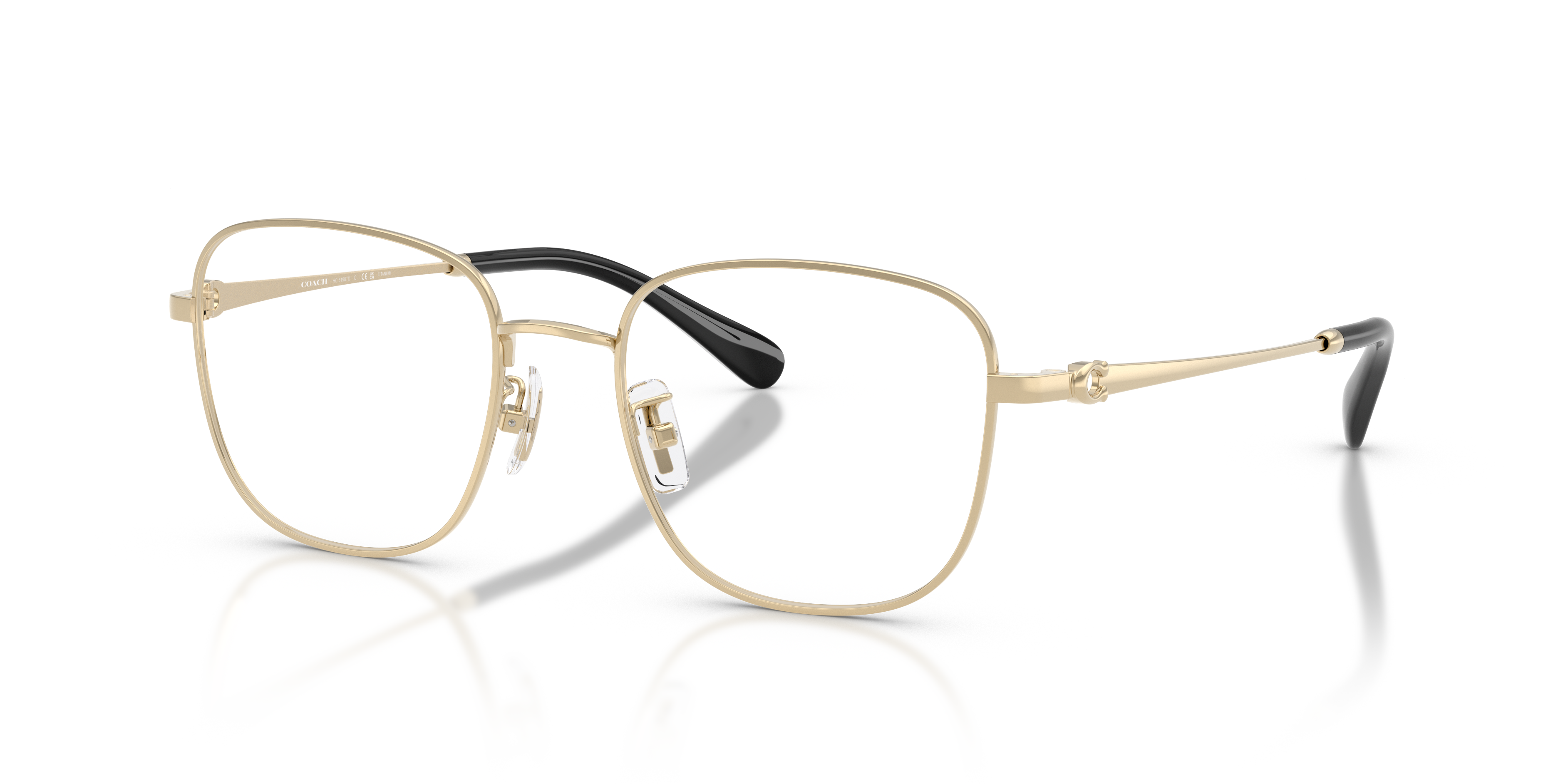 Coach HC5198TD Square Eyeglasses - Shiny Light Gold