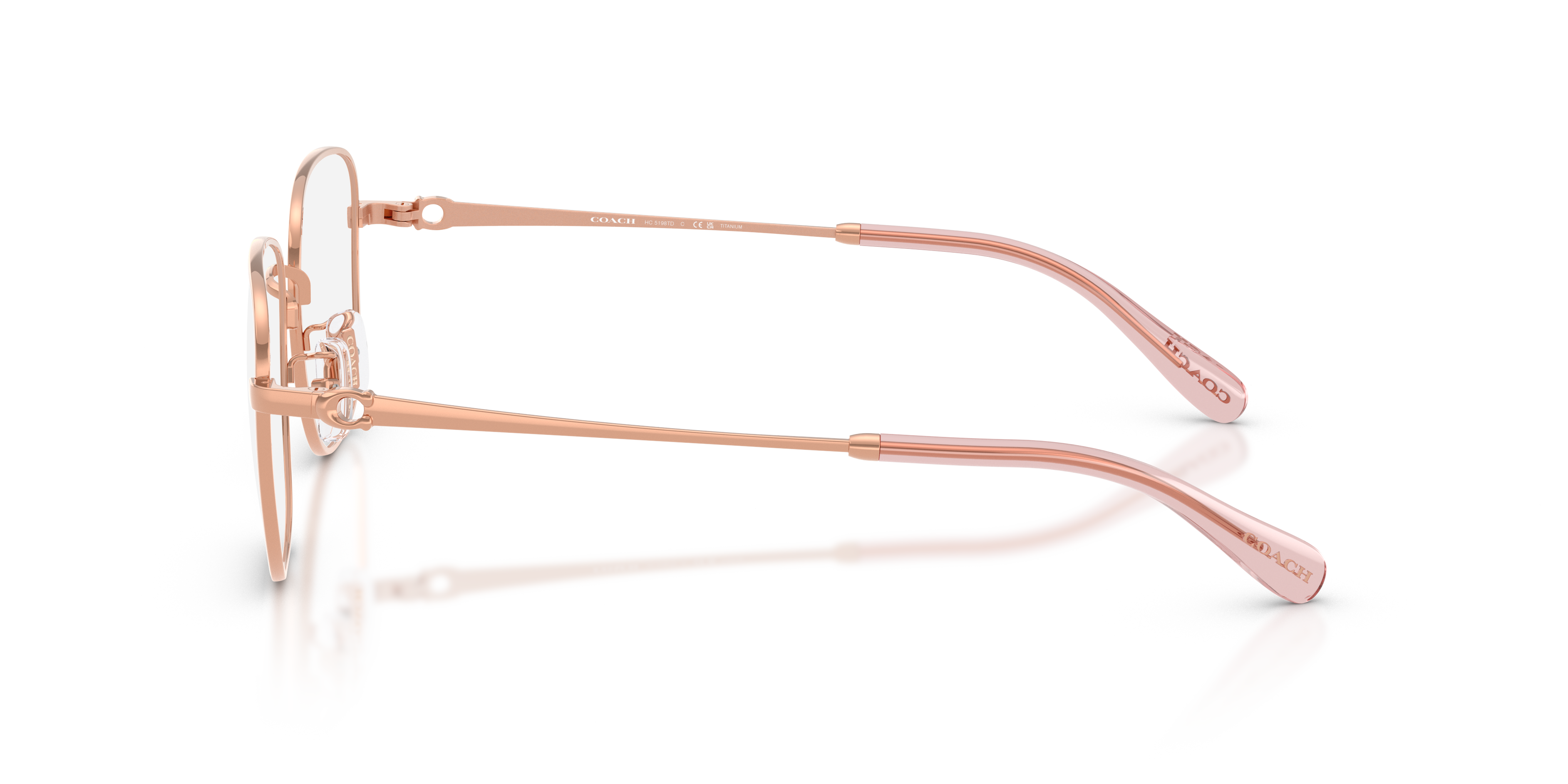 Coach HC5198TD Square Eyeglasses - Shiny Light Gold