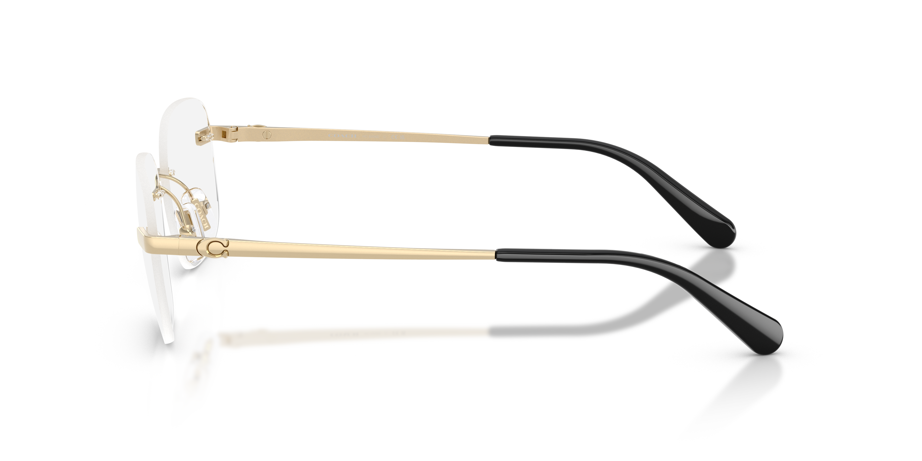 Coach HC5206D Geometric Eyeglasses - Shiny Light Gold