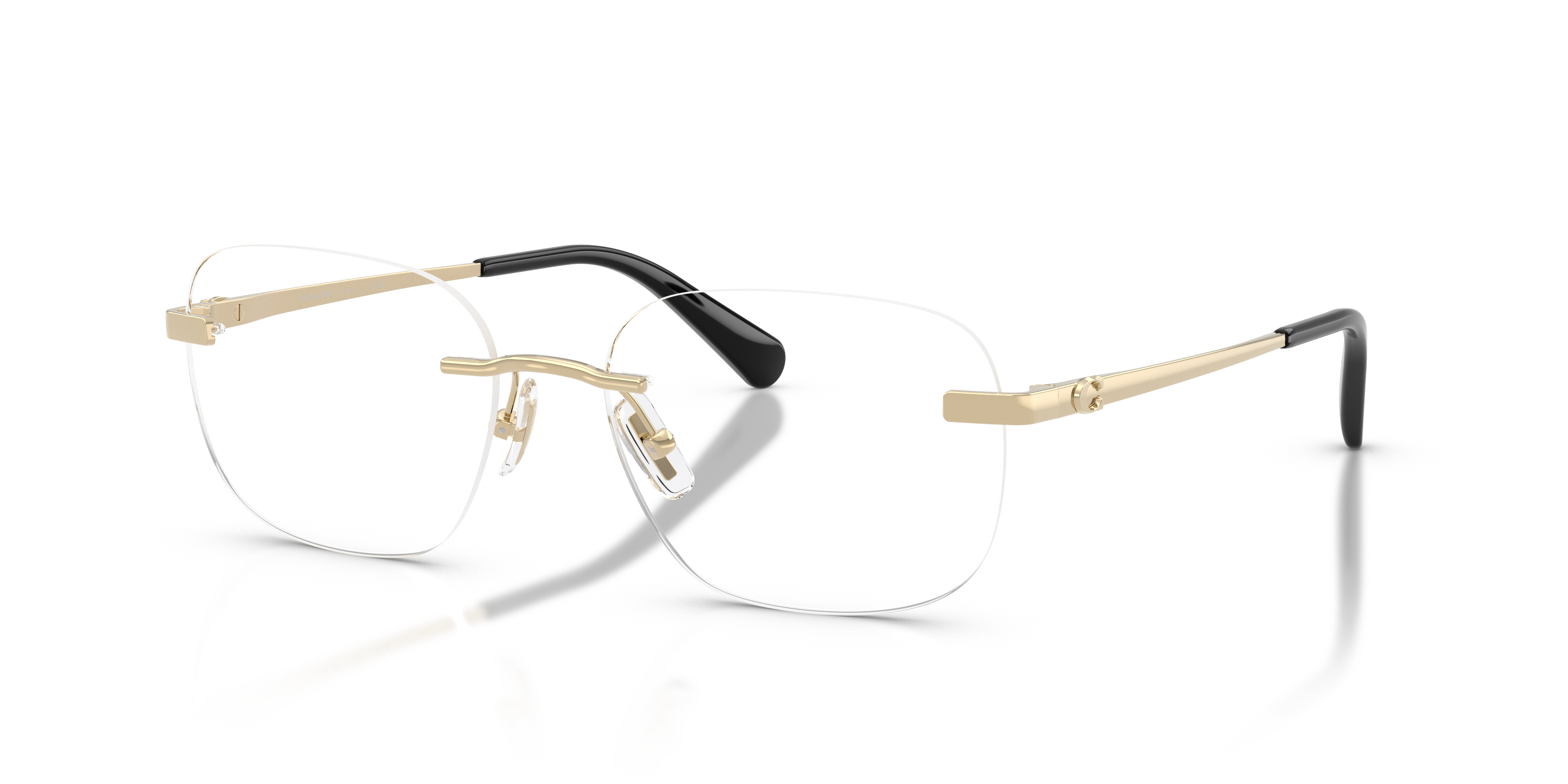 Coach HC5206D Geometric Eyeglasses - Shiny Light Gold