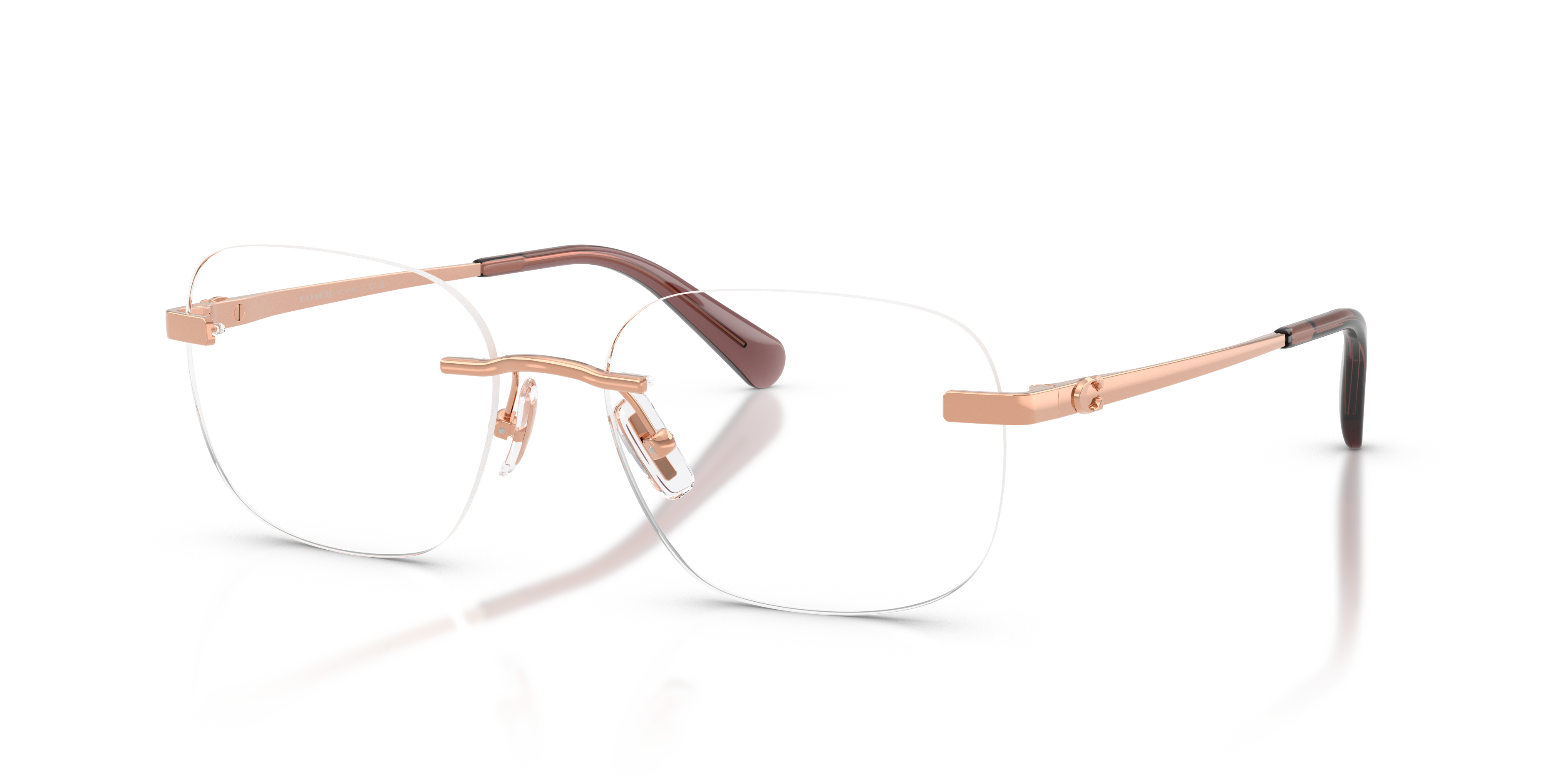 Coach HC5206D Geometric Eyeglasses - Shiny Light Gold