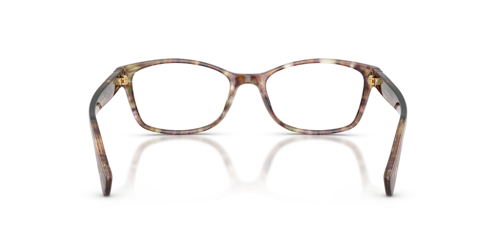 Coach HC6065 Rectangle Eyeglasses - Light Brown Confetti Tortoise