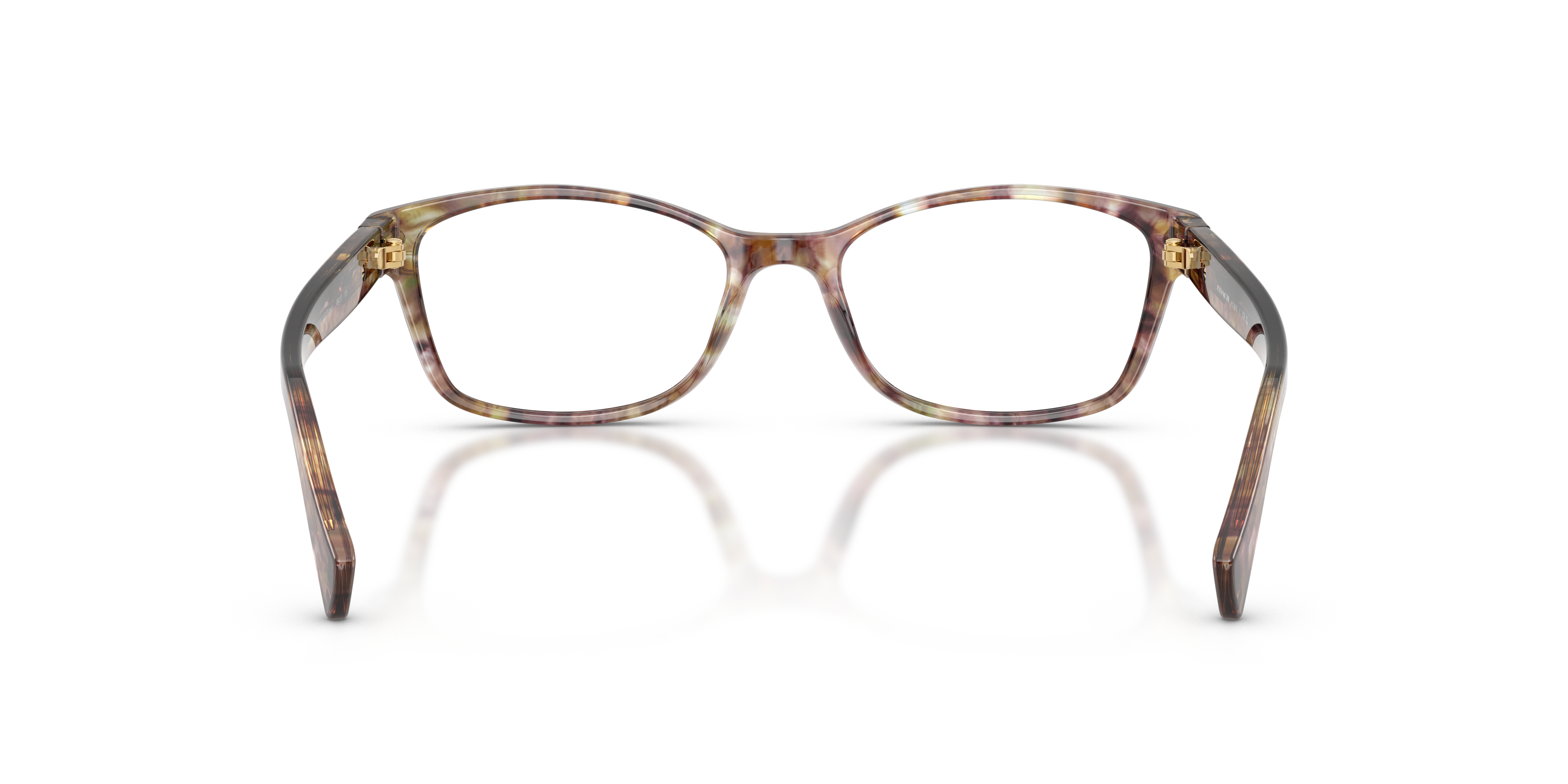 Coach HC6065 Rectangle Eyeglasses - Light Brown Confetti Tortoise