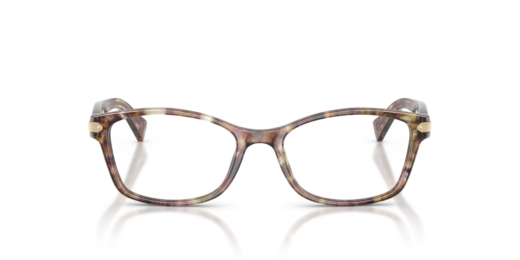 Coach HC6065 Rectangle Eyeglasses - Purple Confetti Tortoise