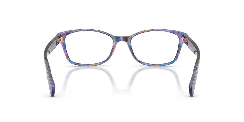 Coach HC6065 Rectangle Eyeglasses - Purple Confetti Tortoise