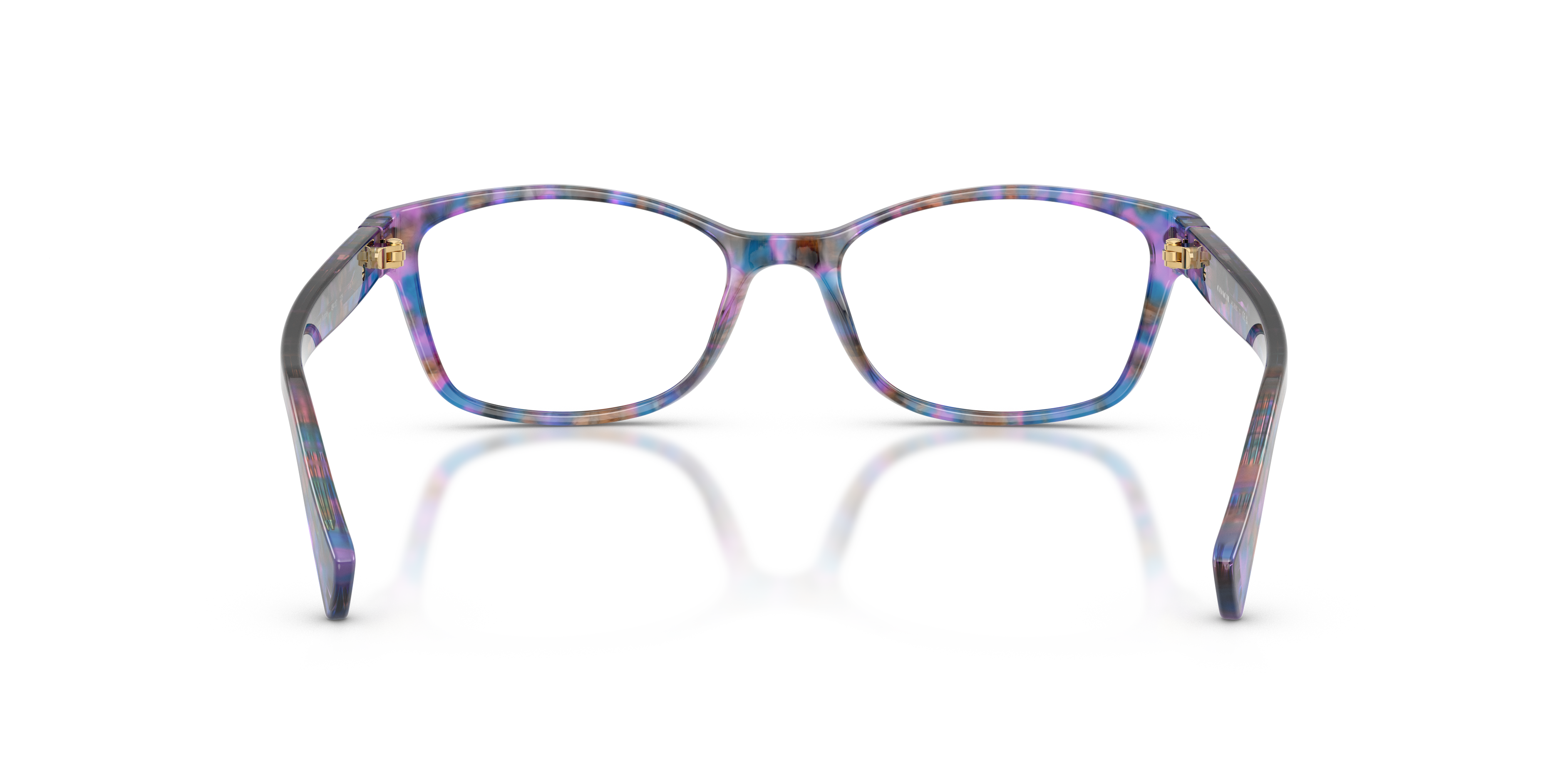 Coach HC6065 Rectangle Eyeglasses - Purple Confetti Tortoise