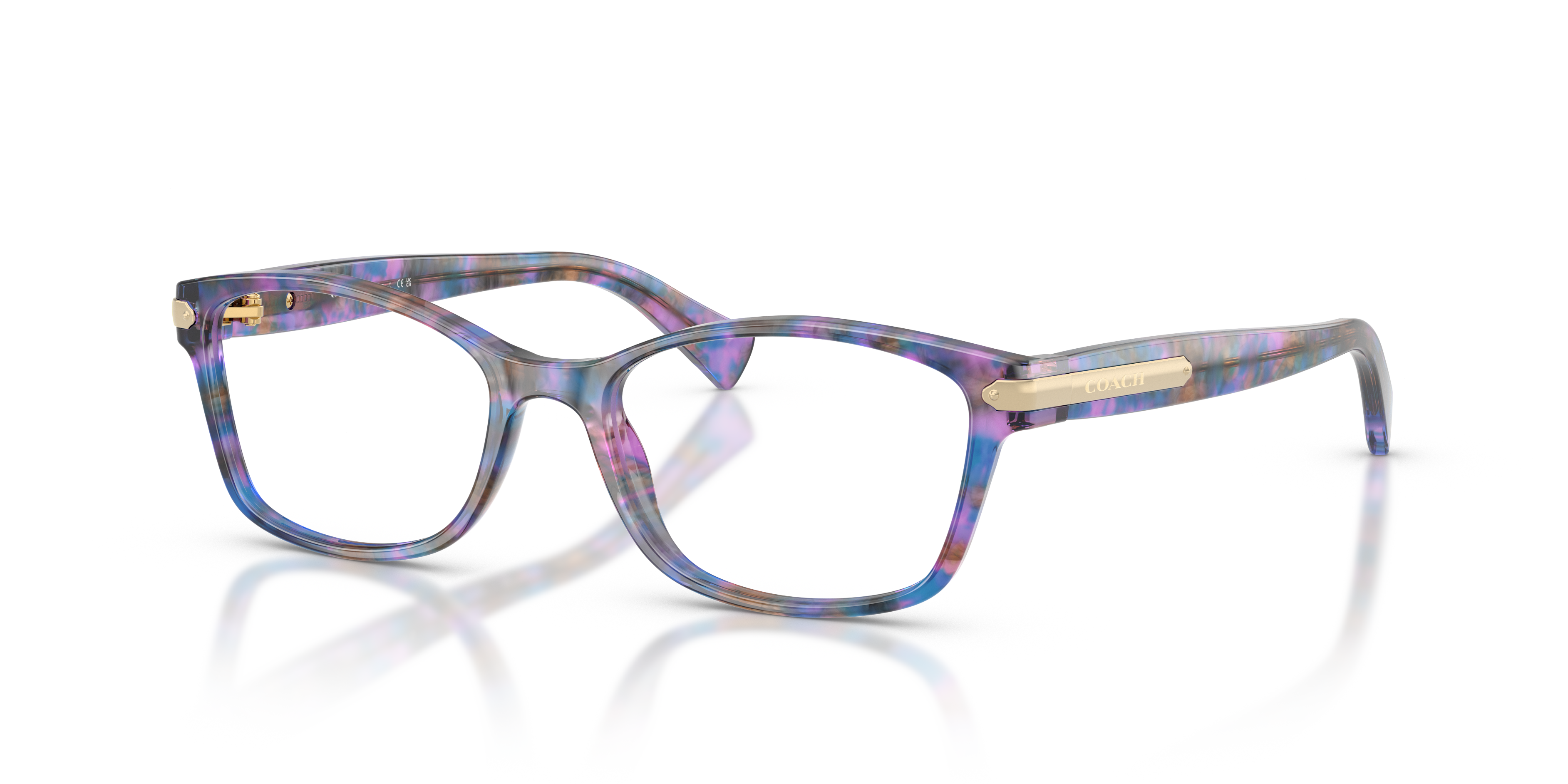 Coach HC6065 Rectangle Eyeglasses - Dark Tortoise
