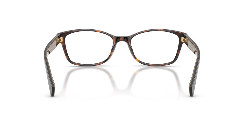 Coach HC6065 Rectangle Eyeglasses - Purple Confetti Tortoise
