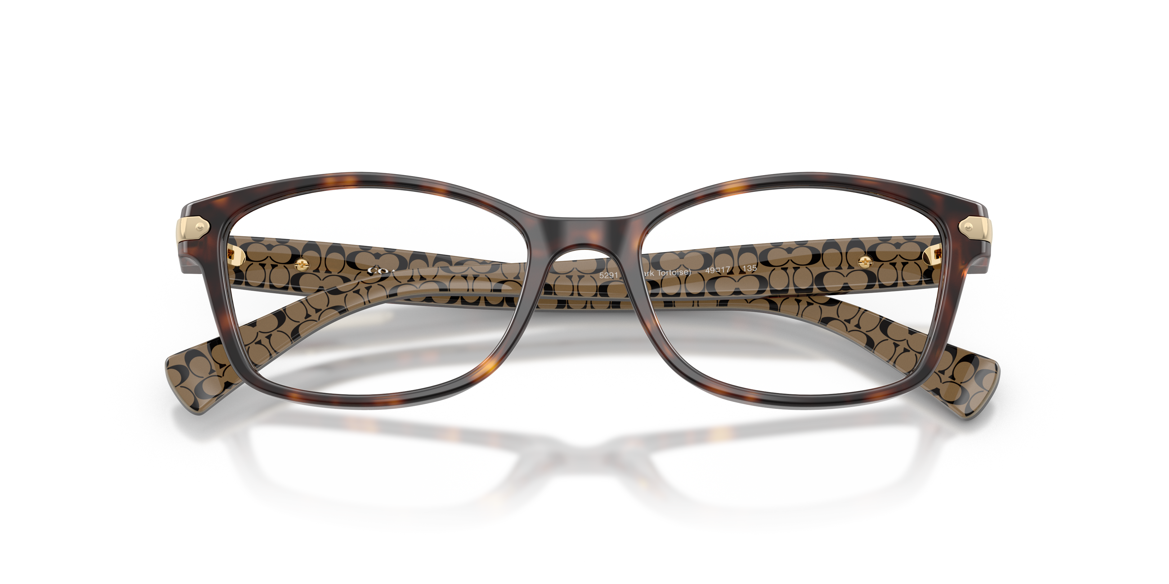 Coach HC6065 Rectangle Eyeglasses - Purple Confetti Tortoise