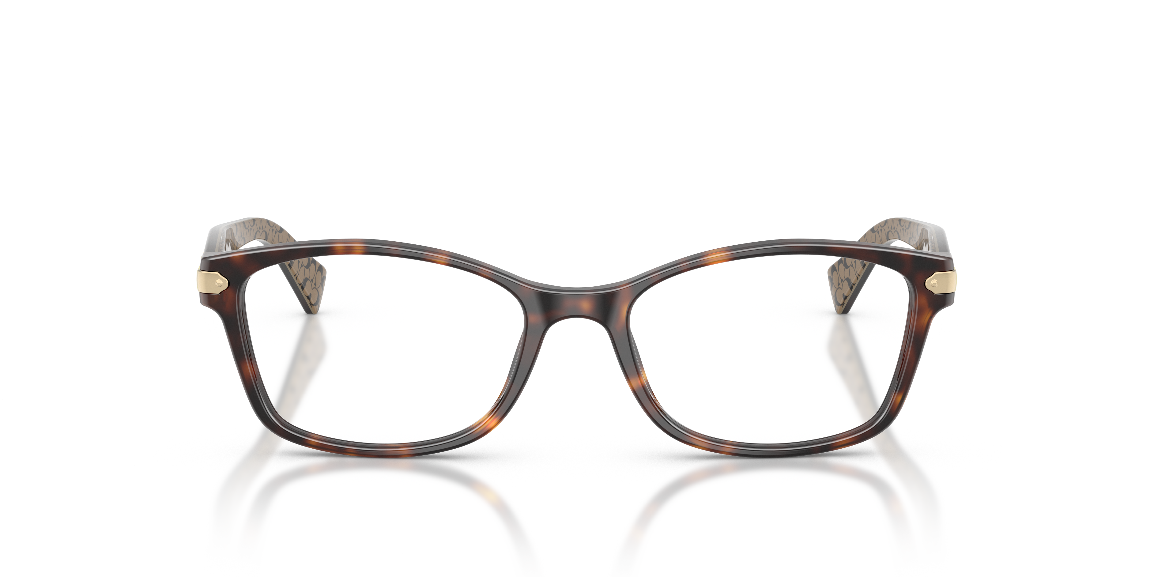Coach HC6065 Rectangle Eyeglasses - Dark Tortoise