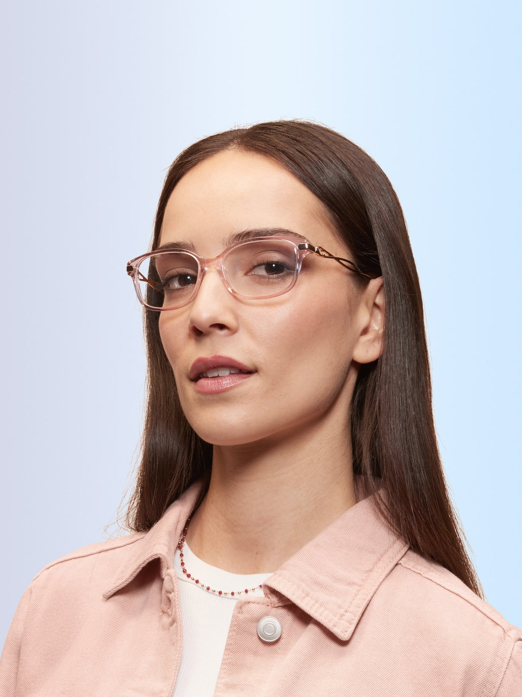 Coach HC6172 Rectangle Eyeglasses - Gradient Transparent Violet