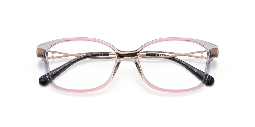 Coach HC6172 Rectangle Eyeglasses - Transparent Dusty Rose