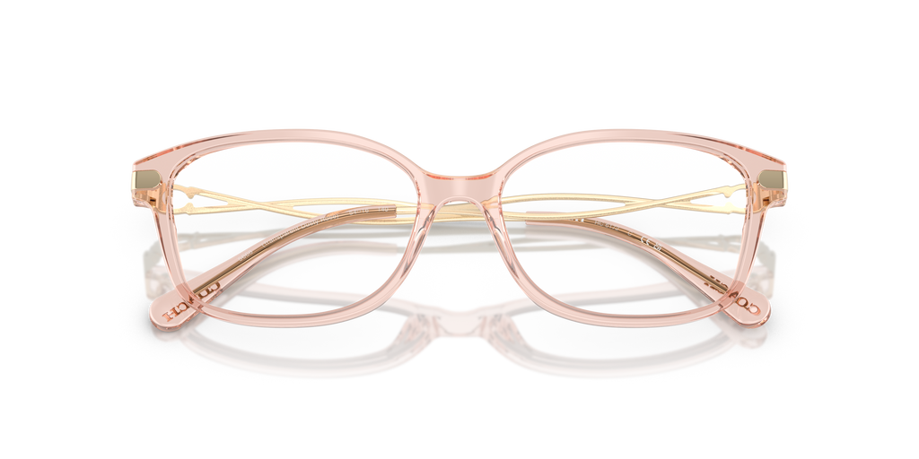 Coach HC6172 Rectangle Eyeglasses - Transparent Dusty Rose
