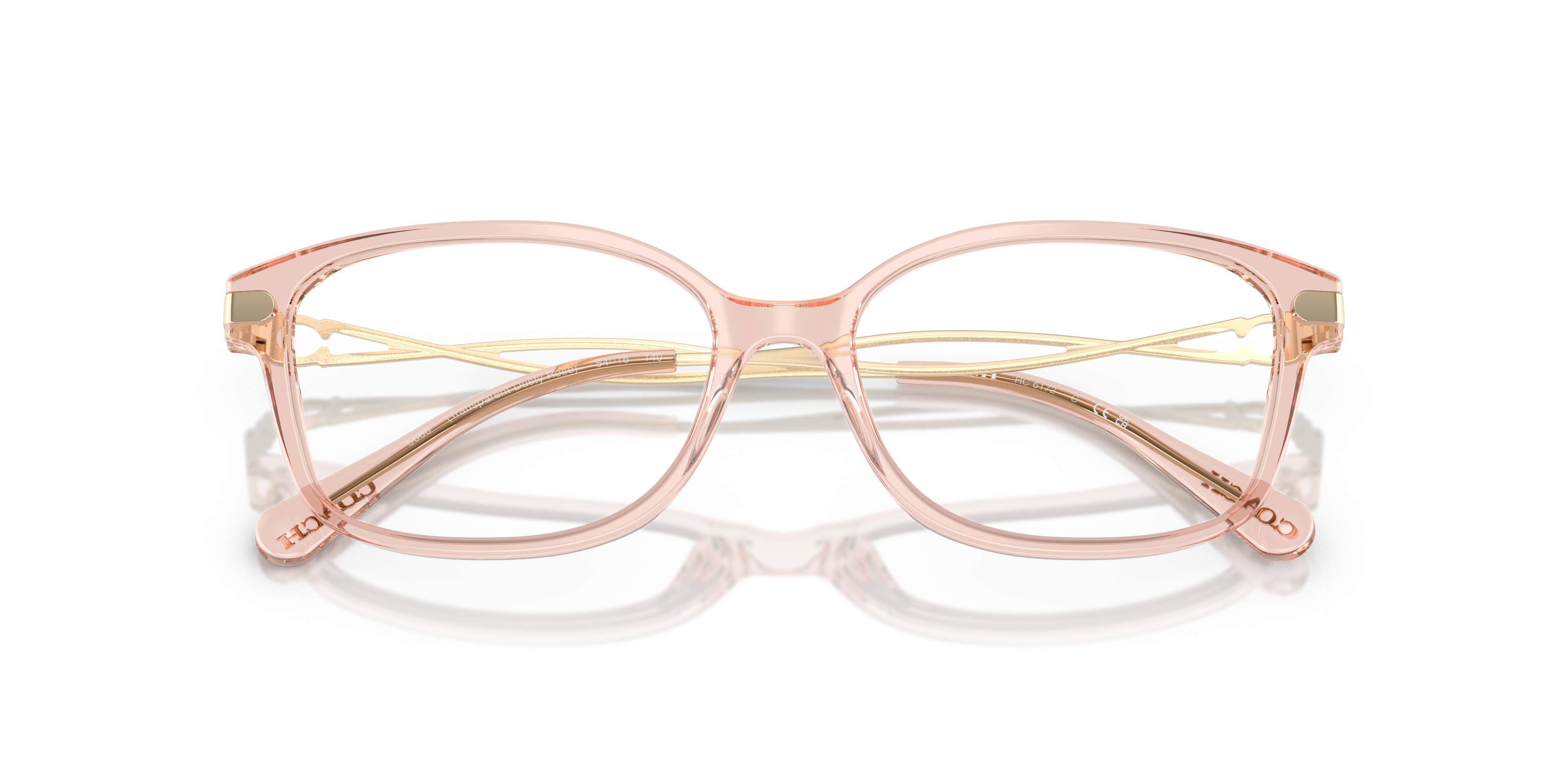 Coach HC6172 Rectangle Eyeglasses - Gradient Transparent Violet