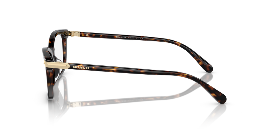 Coach HC6219U Rectangle Eyeglasses - Dark Tortoise