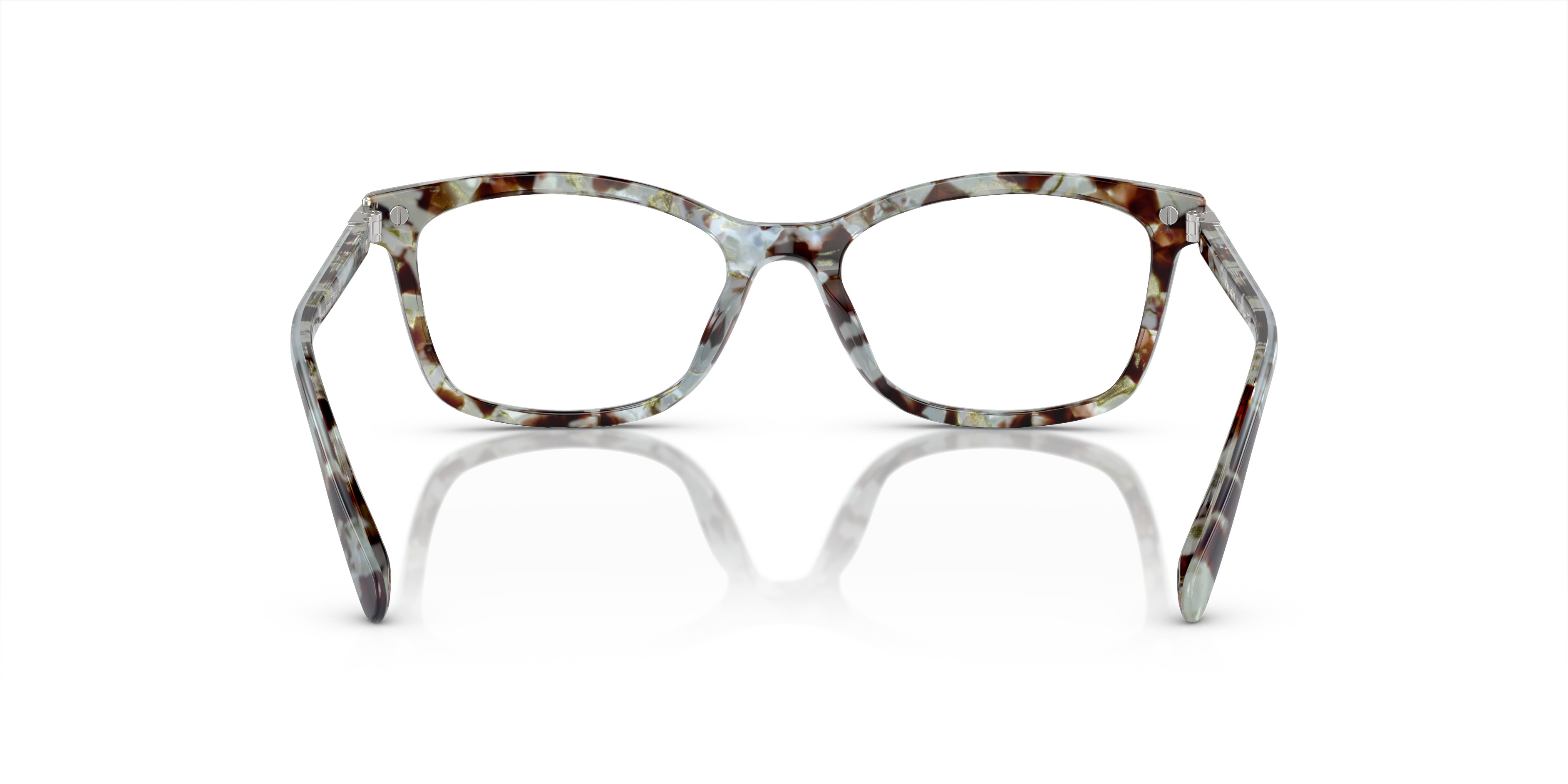 Coach HC6219U Rectangle Eyeglasses - Rose Pearl Tortoise