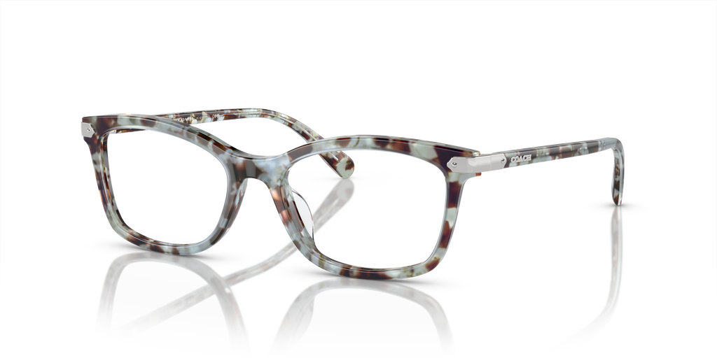 Coach HC6219U Rectangle Eyeglasses - Seaglass Tortoise