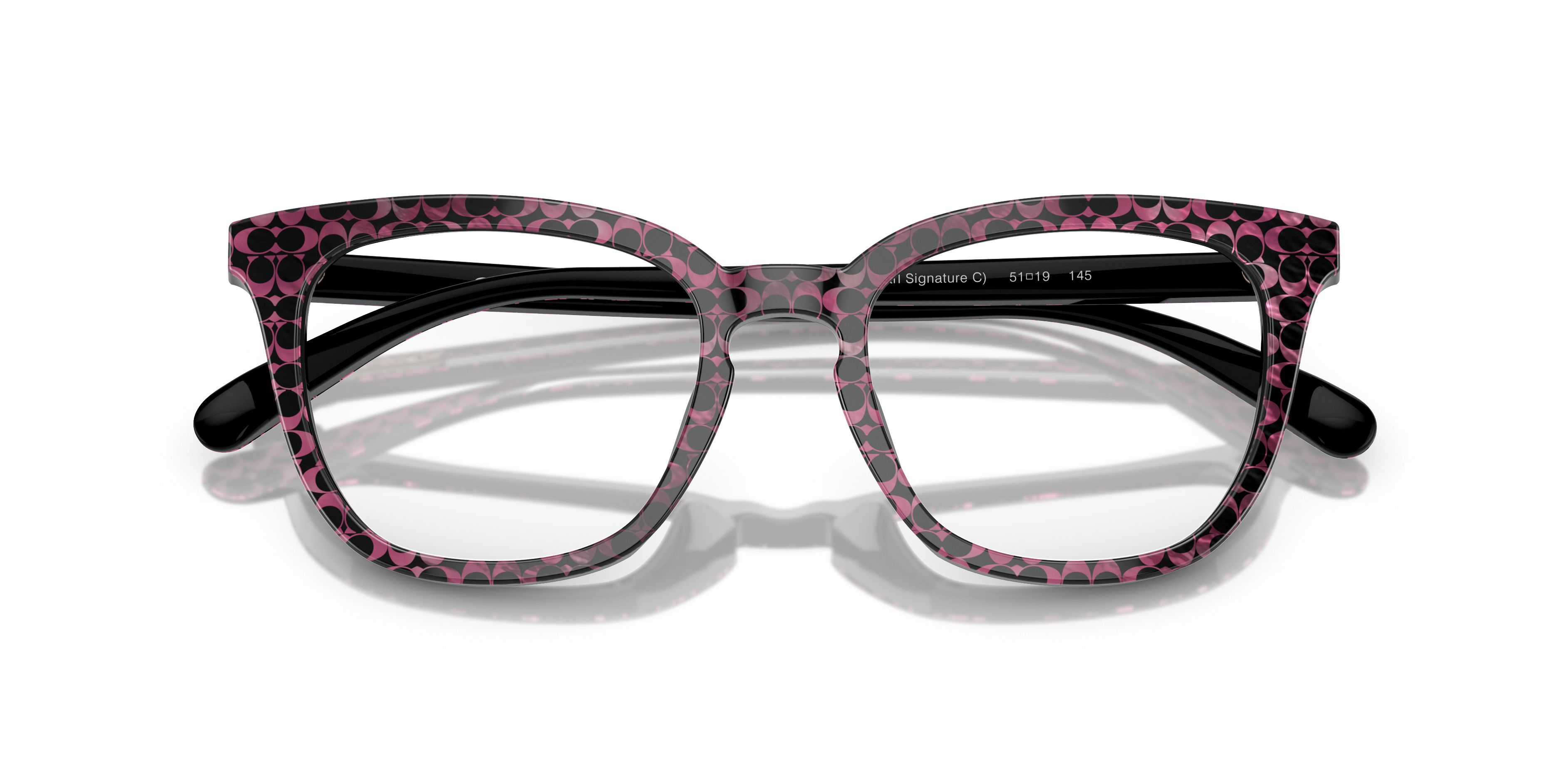 Coach HC6222U Square Eyeglasses - Ruby Pearl Signature C