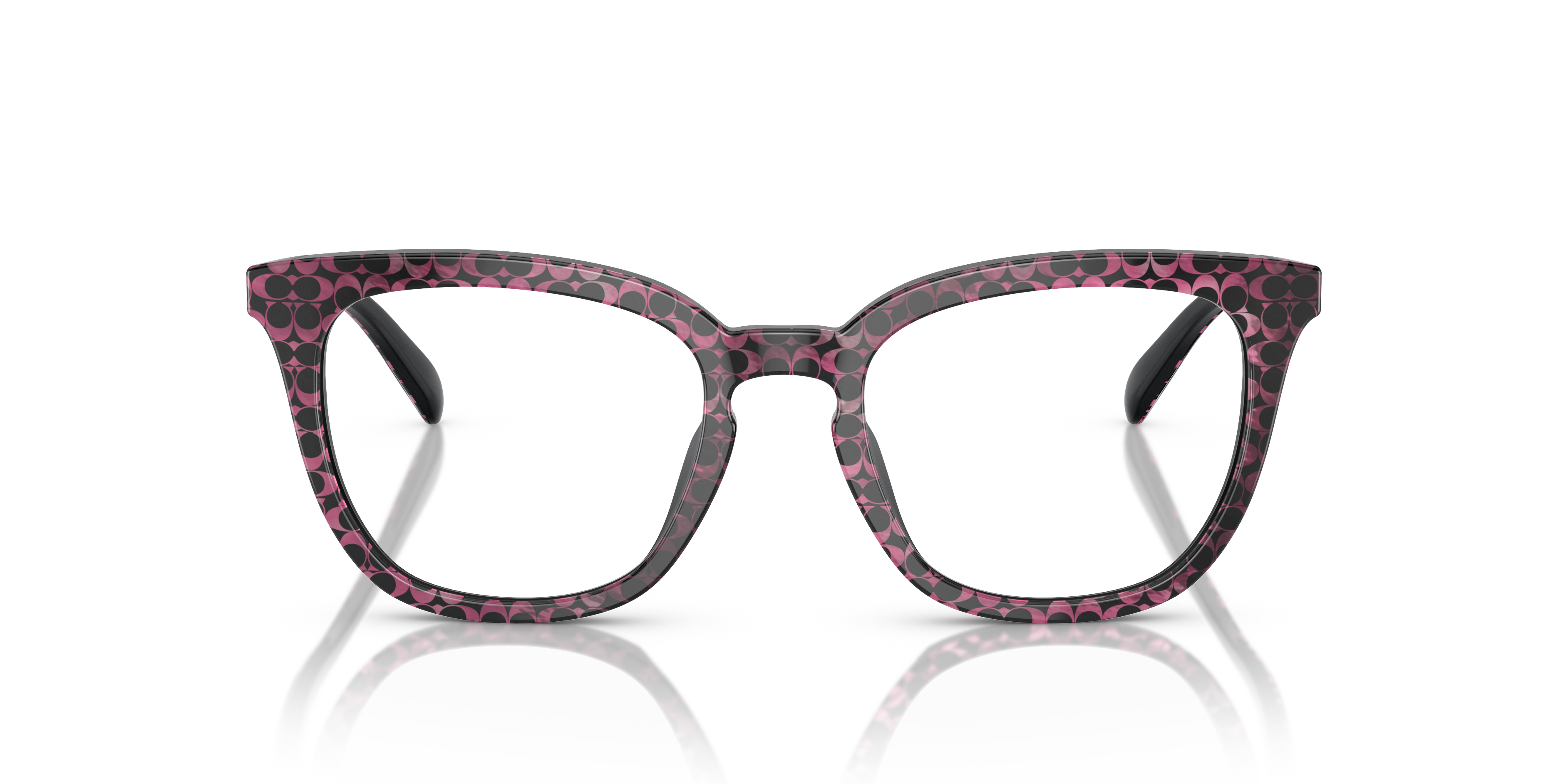 Coach HC6222U Square Eyeglasses - Ruby Pearl Signature C