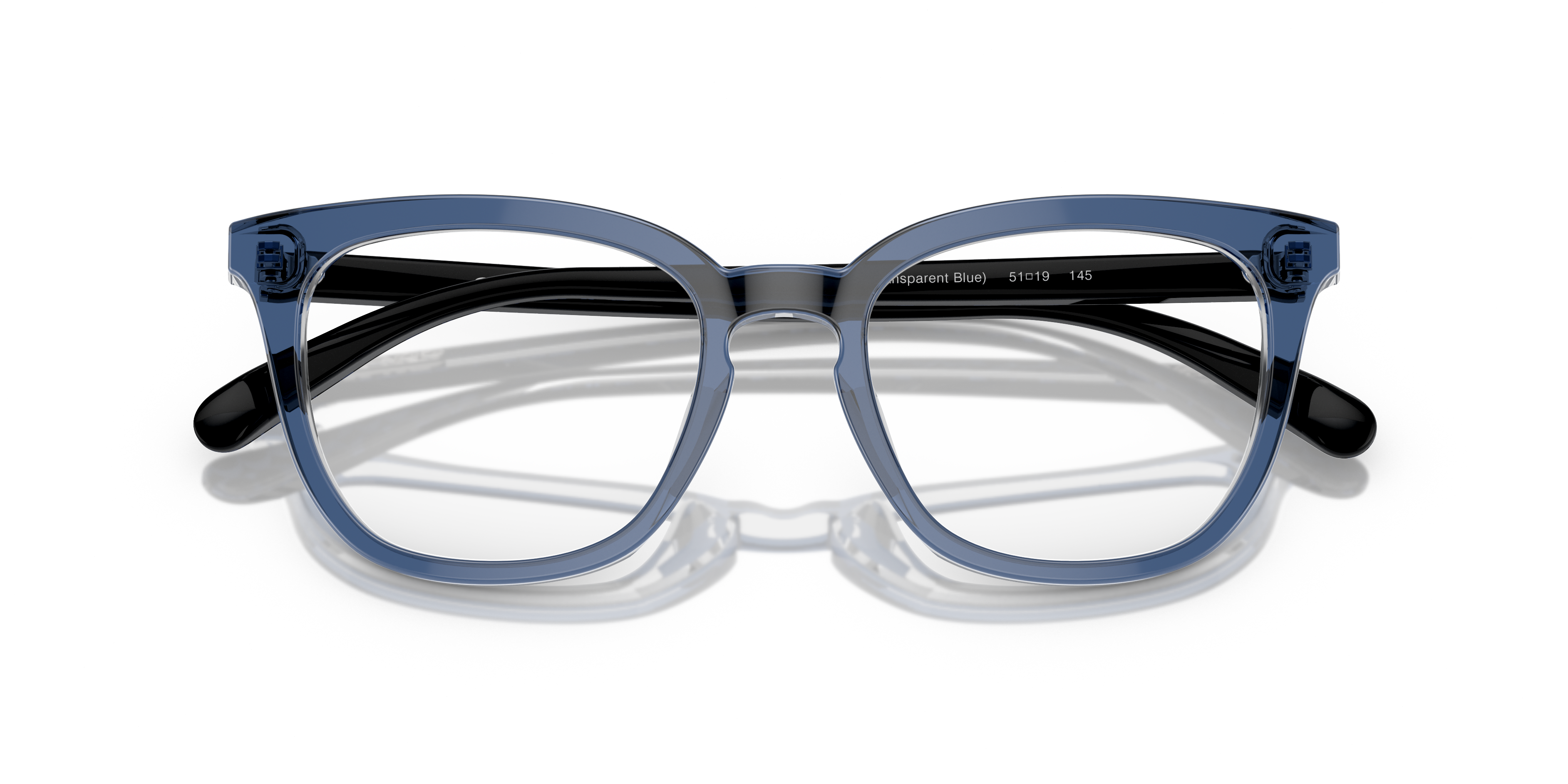 Coach HC6222U Square Eyeglasses - Transparent Blue