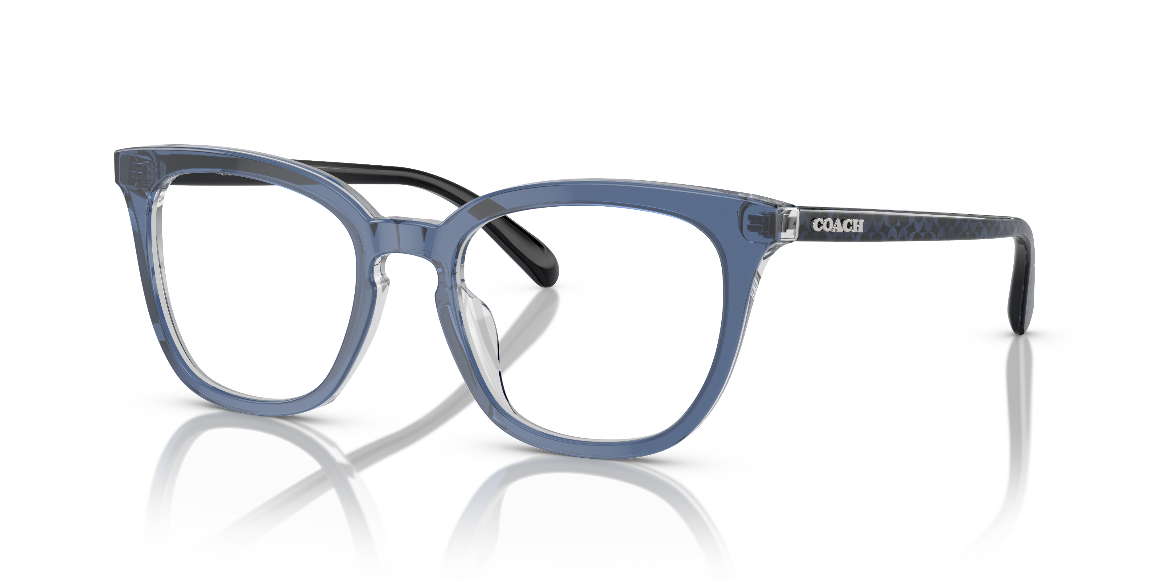 Coach HC6222U Square Eyeglasses - Ruby Pearl Signature C