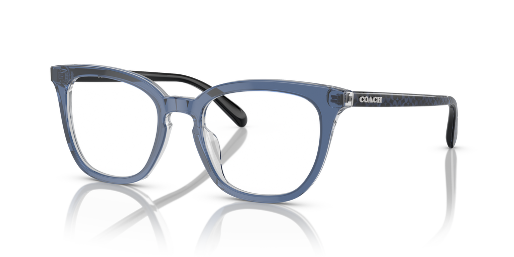 Coach HC6222U Square Eyeglasses - Transparent Blue