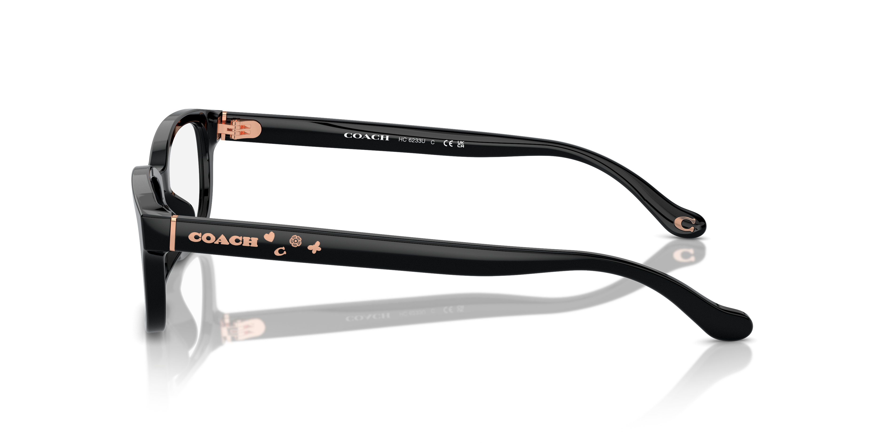 Coach HC6233U Rectangle Eyeglasses - Black