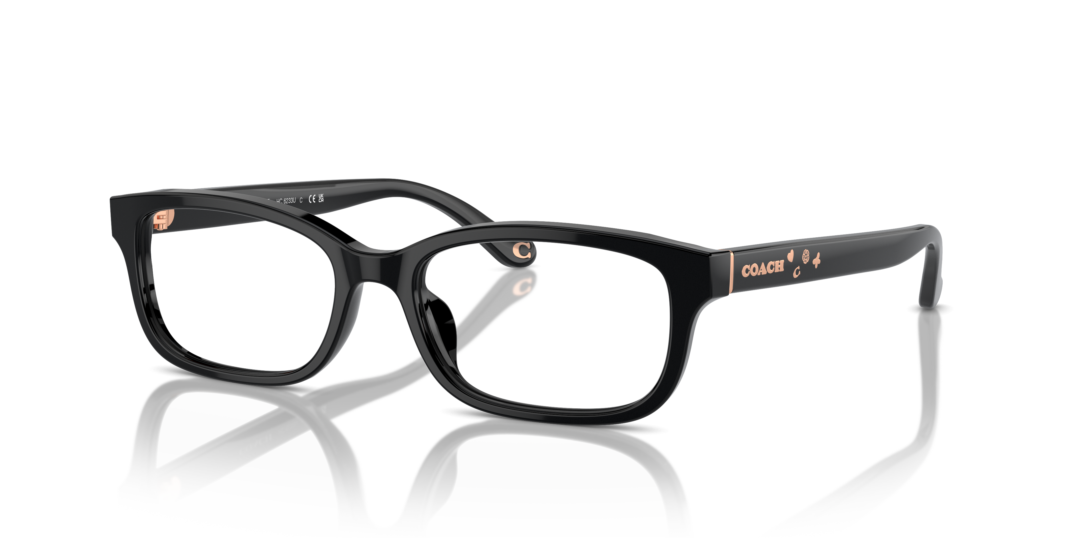 Coach HC6233U Rectangle Eyeglasses - Black