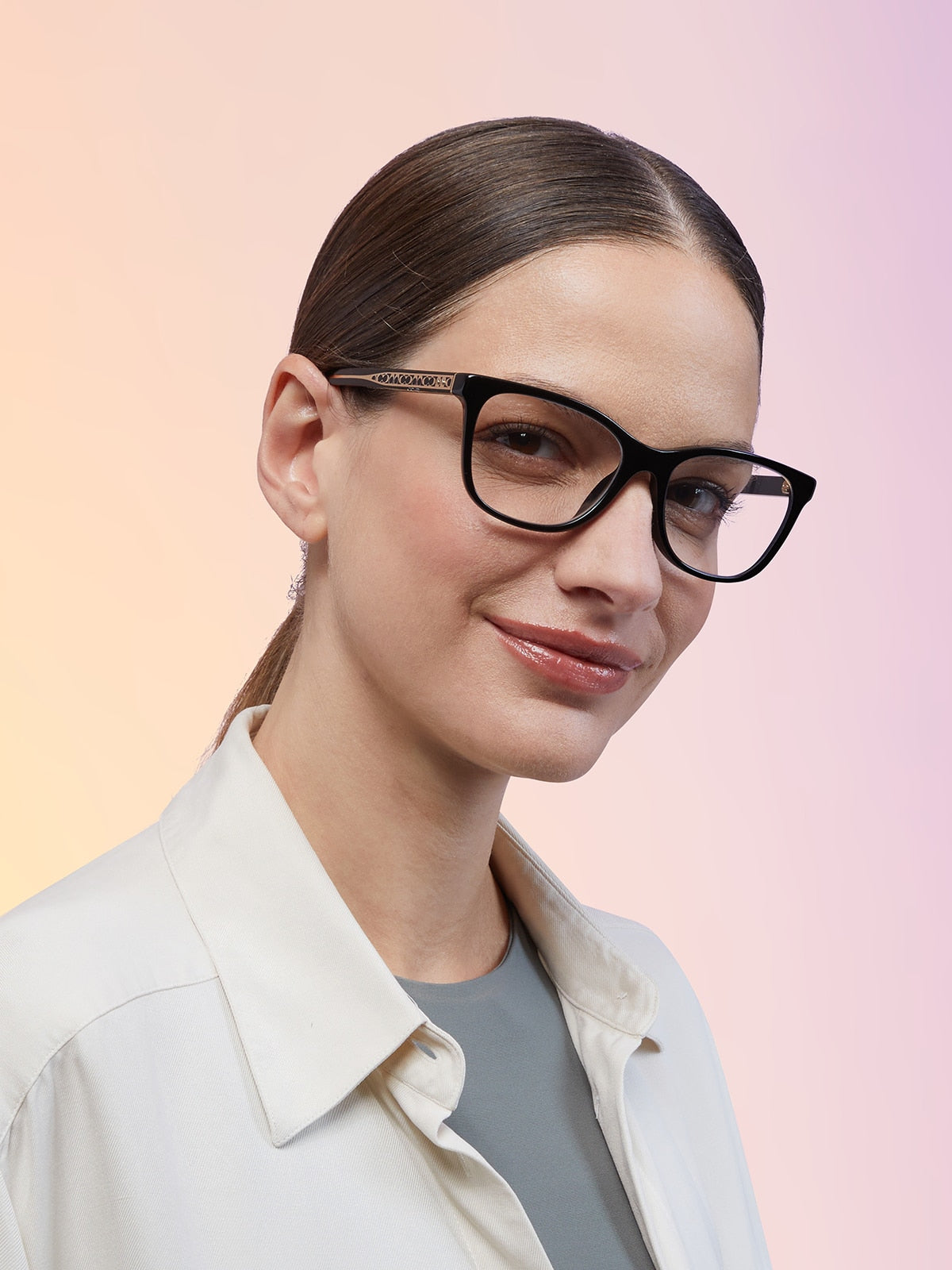 Coach HC6235U Square Eyeglasses - Black