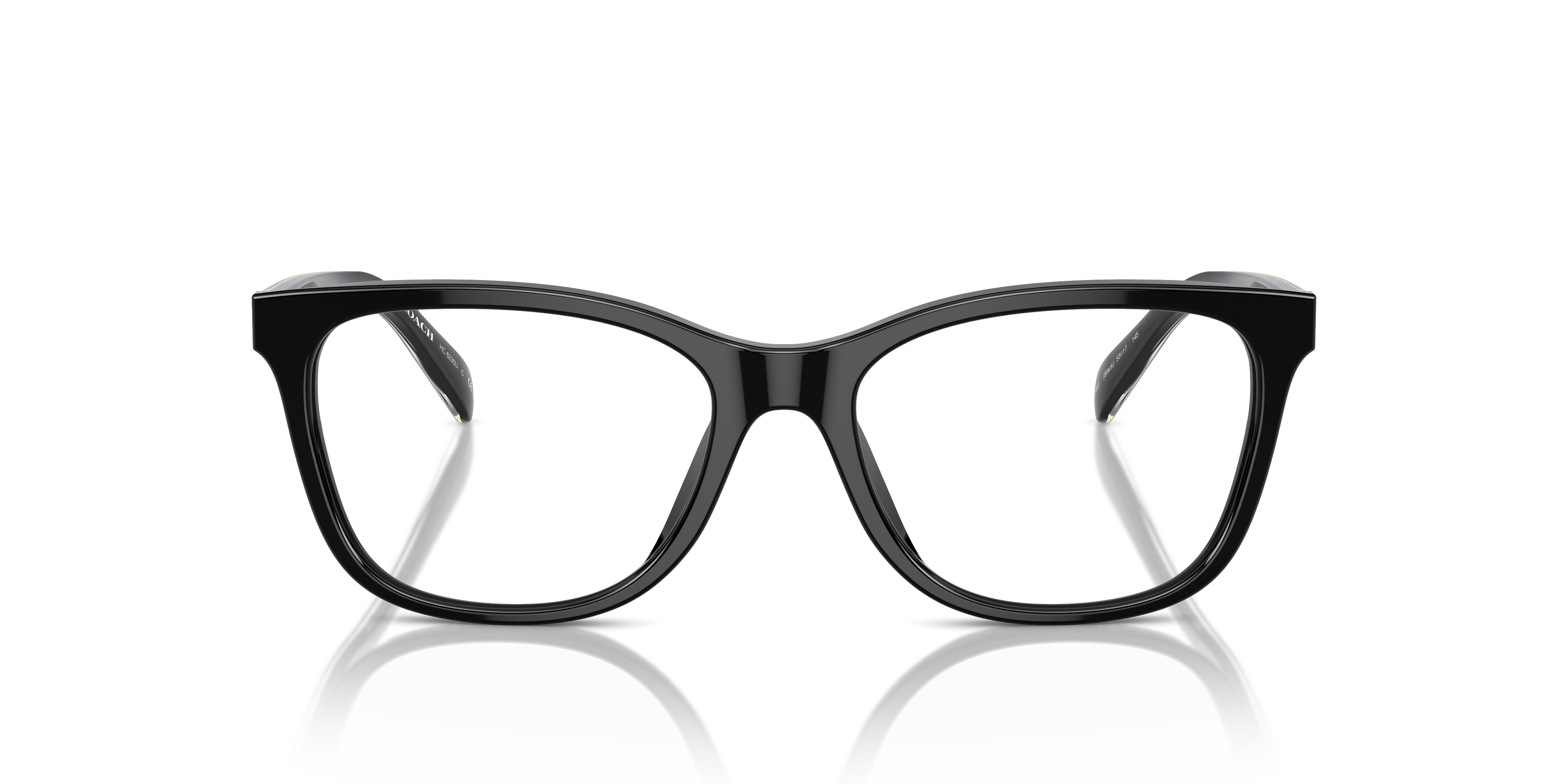 Coach HC6235U Square Eyeglasses - Transparent Amethyst