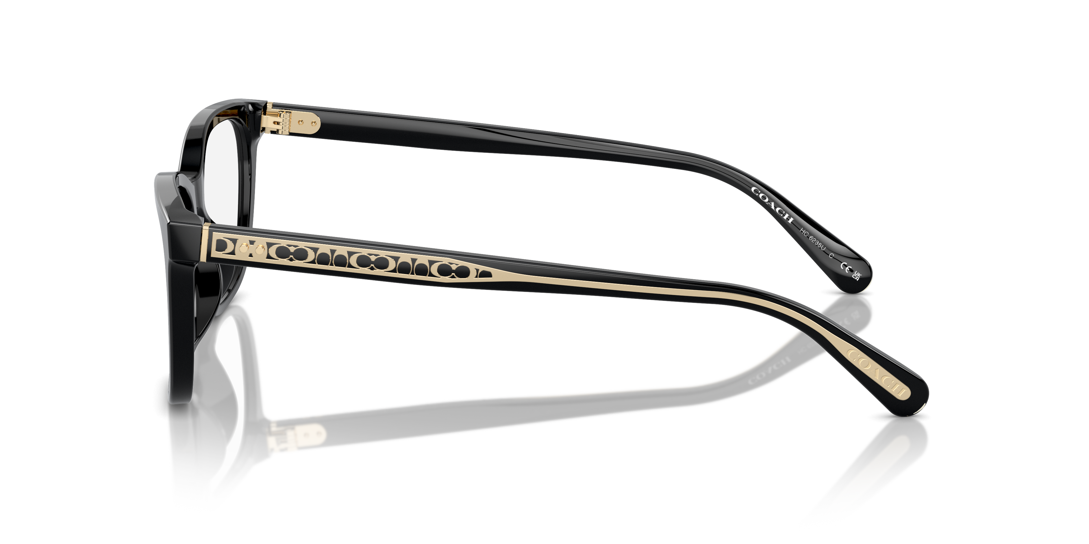 Coach HC6235U Square Eyeglasses - Black