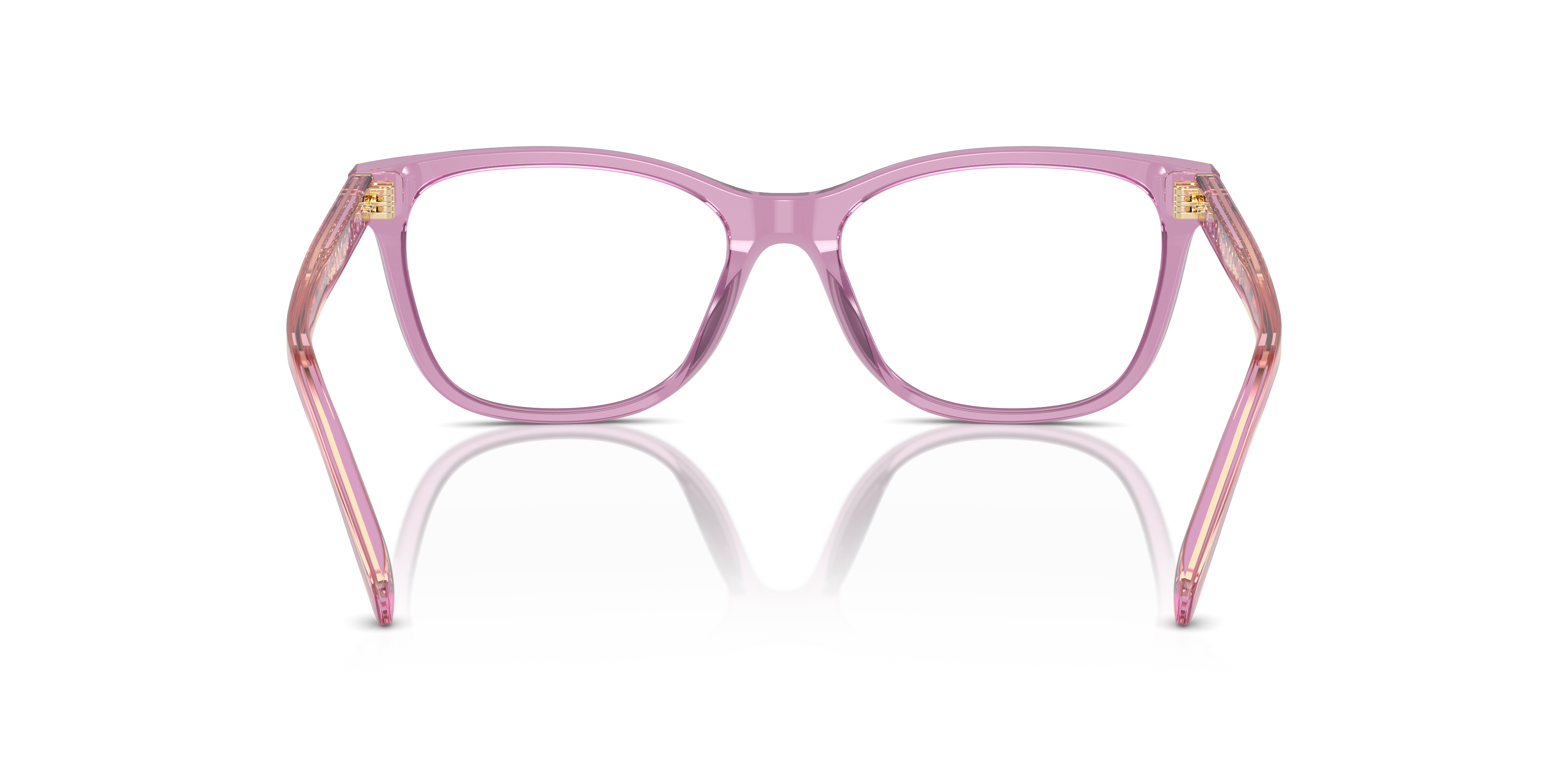 Coach HC6235U Square Eyeglasses - Transparent Amethyst
