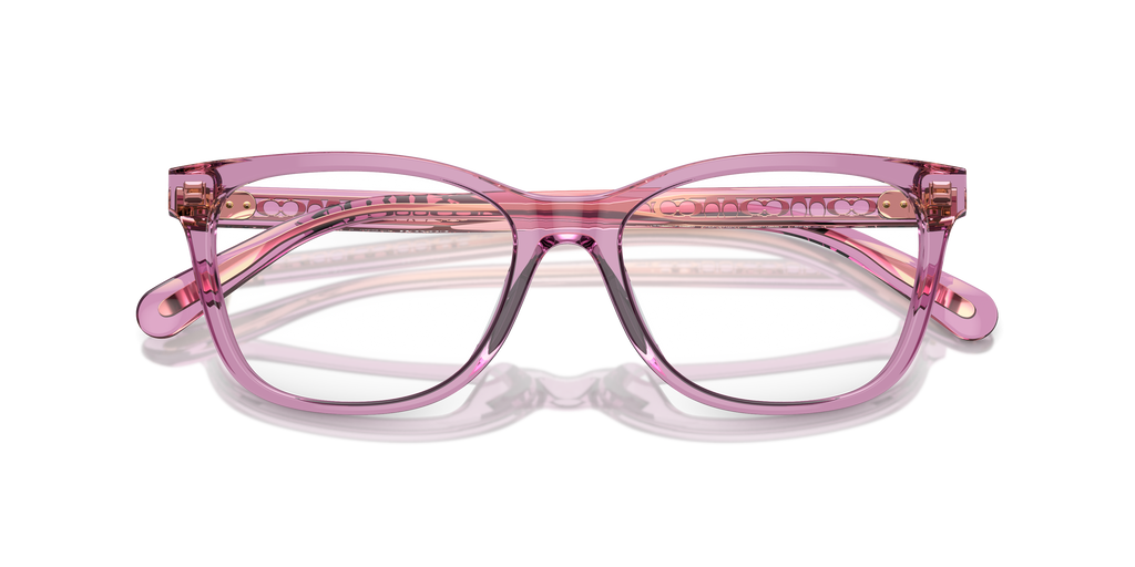 Coach HC6235U Square Eyeglasses - Transparent Amethyst