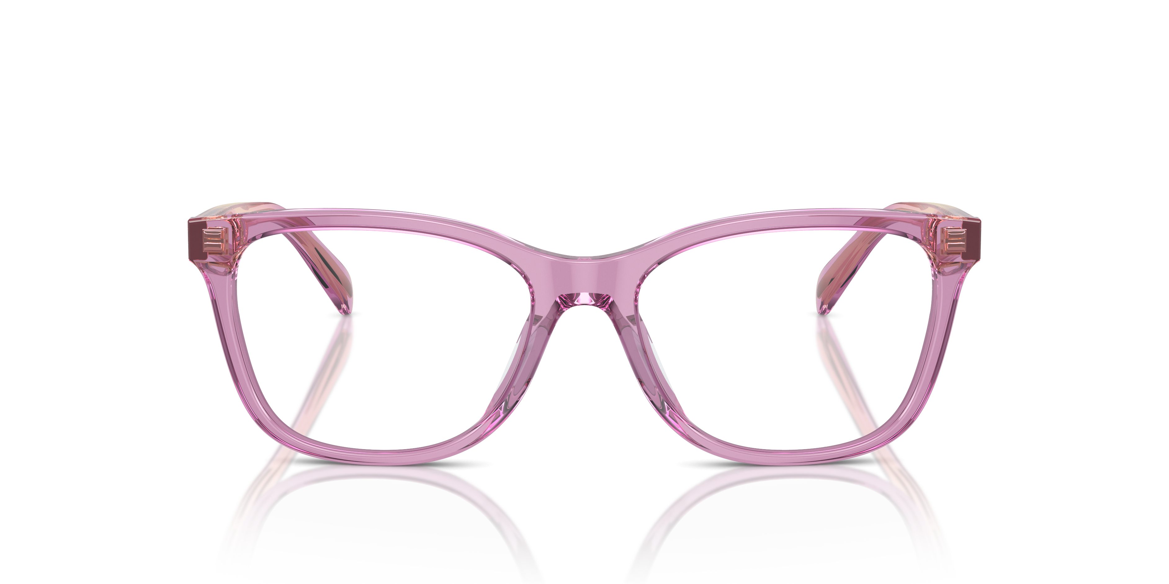 Coach HC6235U Square Eyeglasses - Transparent Amethyst