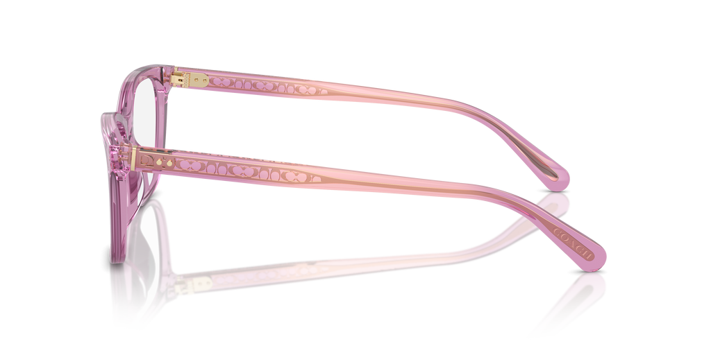 Coach HC6235U Square Eyeglasses - Transparent Amethyst