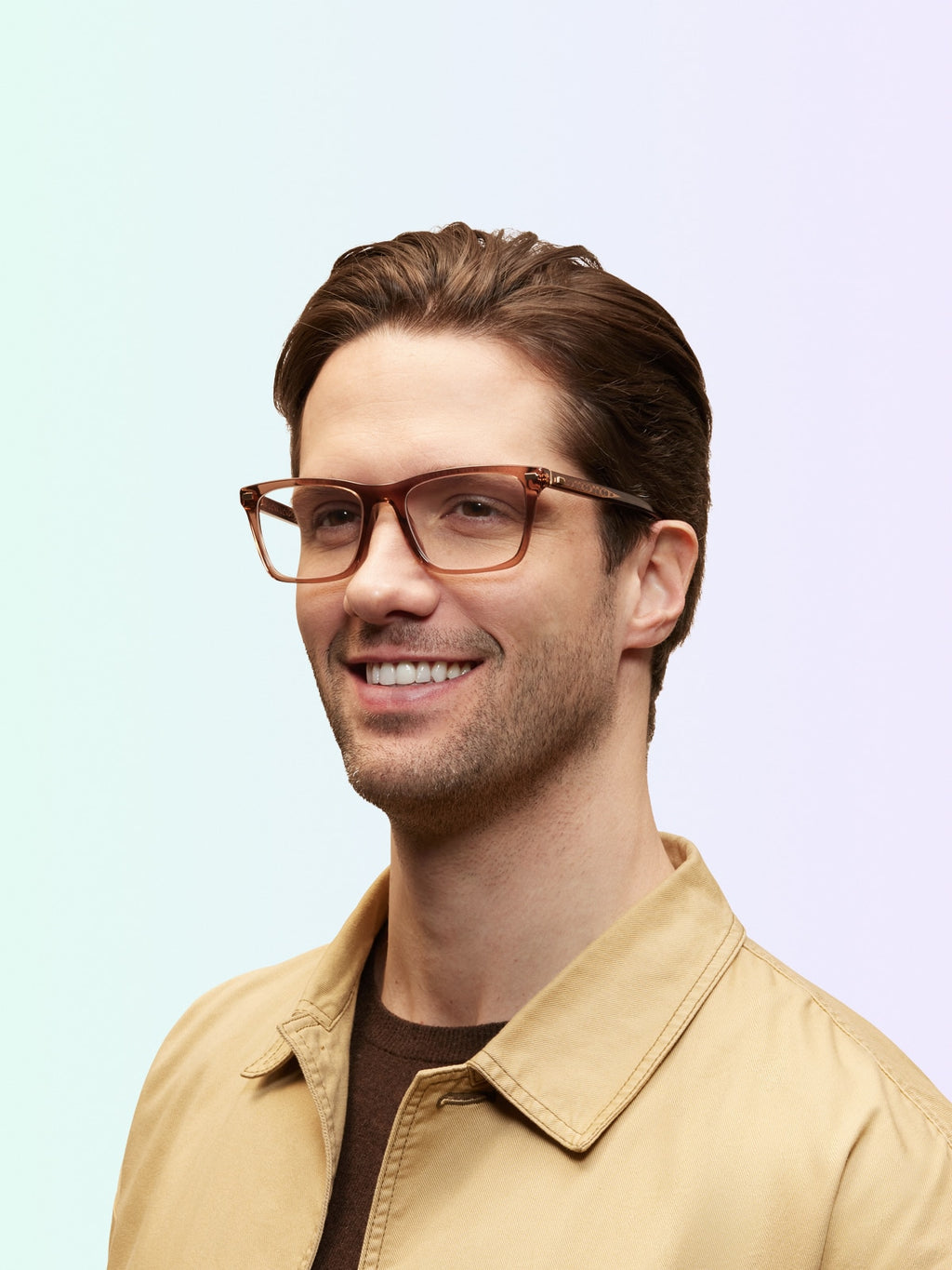 Coach HC6238U Square Eyeglasses - Transparent Pecan
