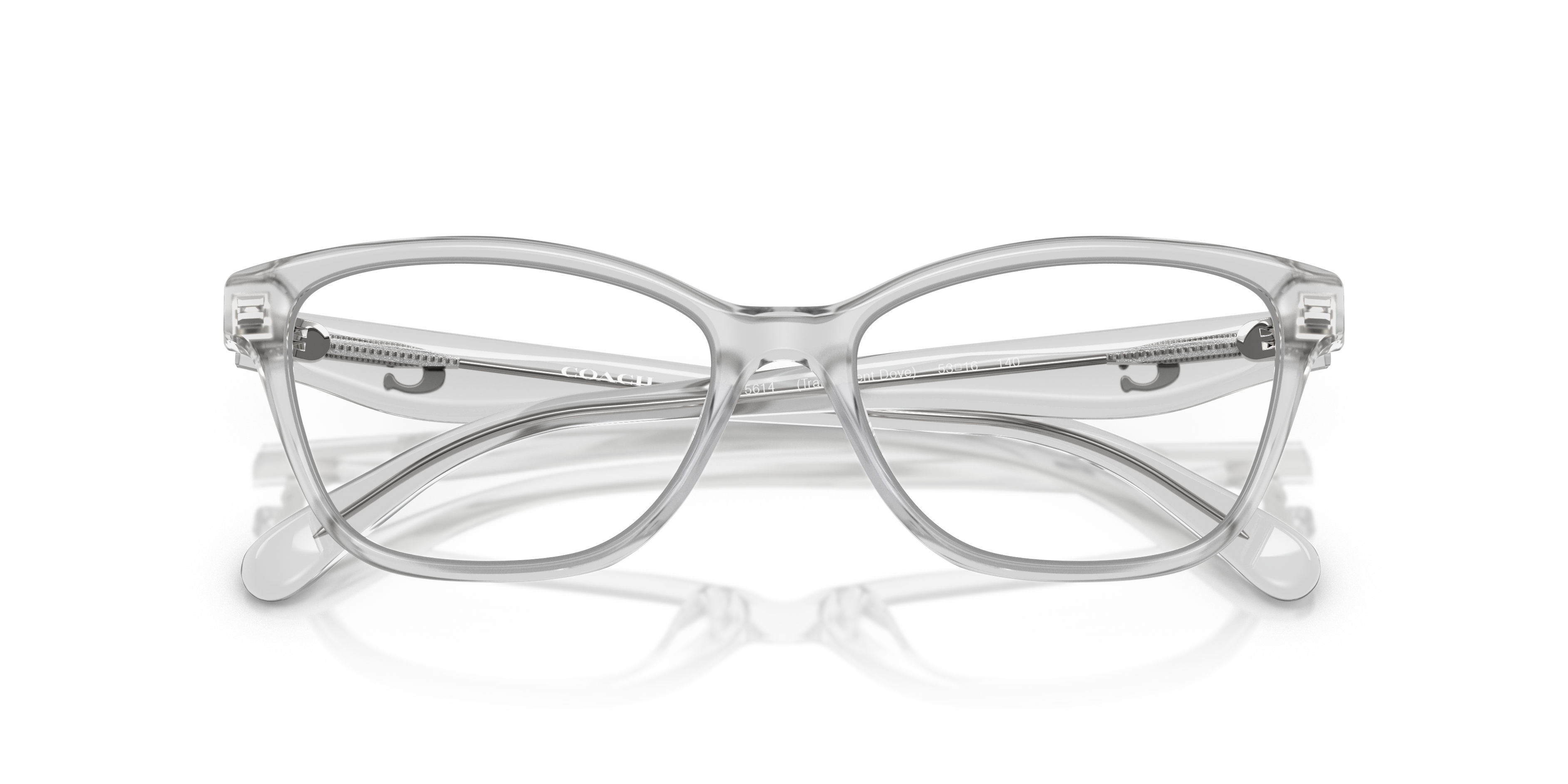 Coach HC6243U Pillow Eyeglasses - Transparent Burgundy