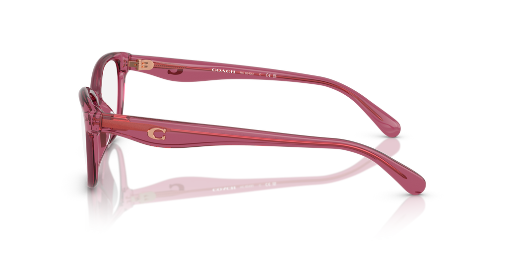 Coach HC6243U Pillow Eyeglasses - Transparent Burgundy
