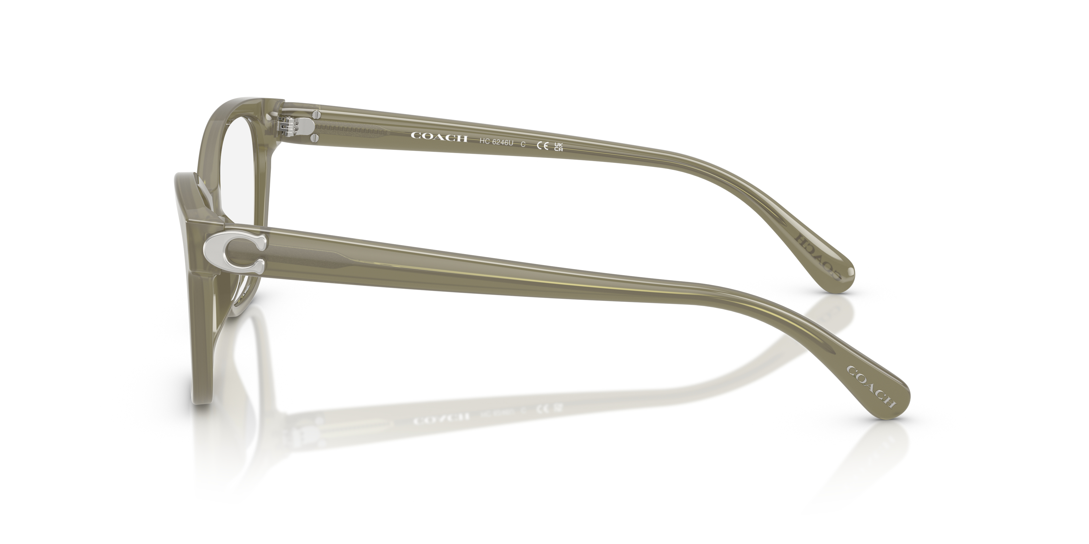 Coach HC6246U Butterfly Eyeglasses - Milky Moss