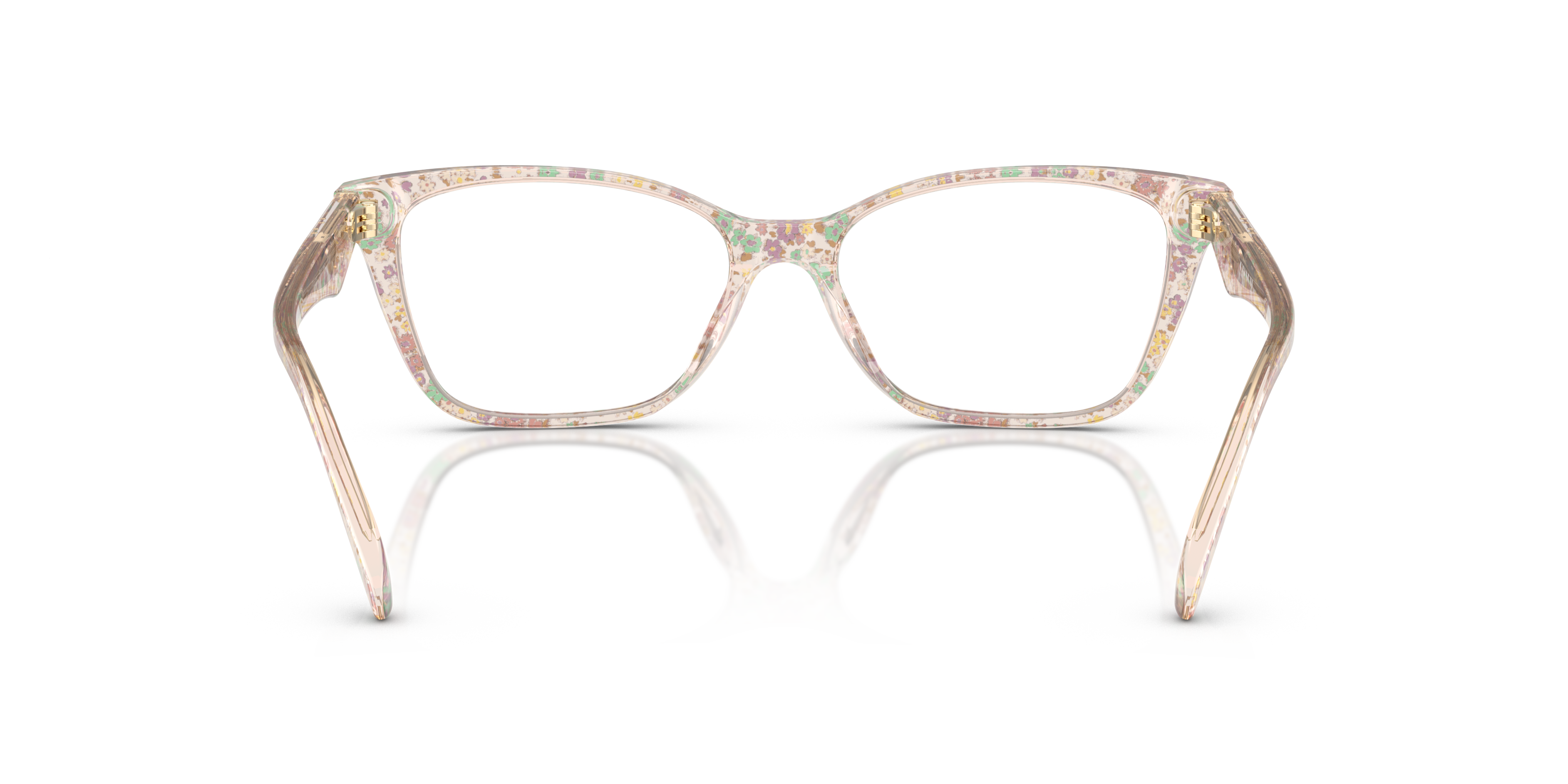 Coach HC6248U Cat Eye Eyeglasses - Transparent Floral Field