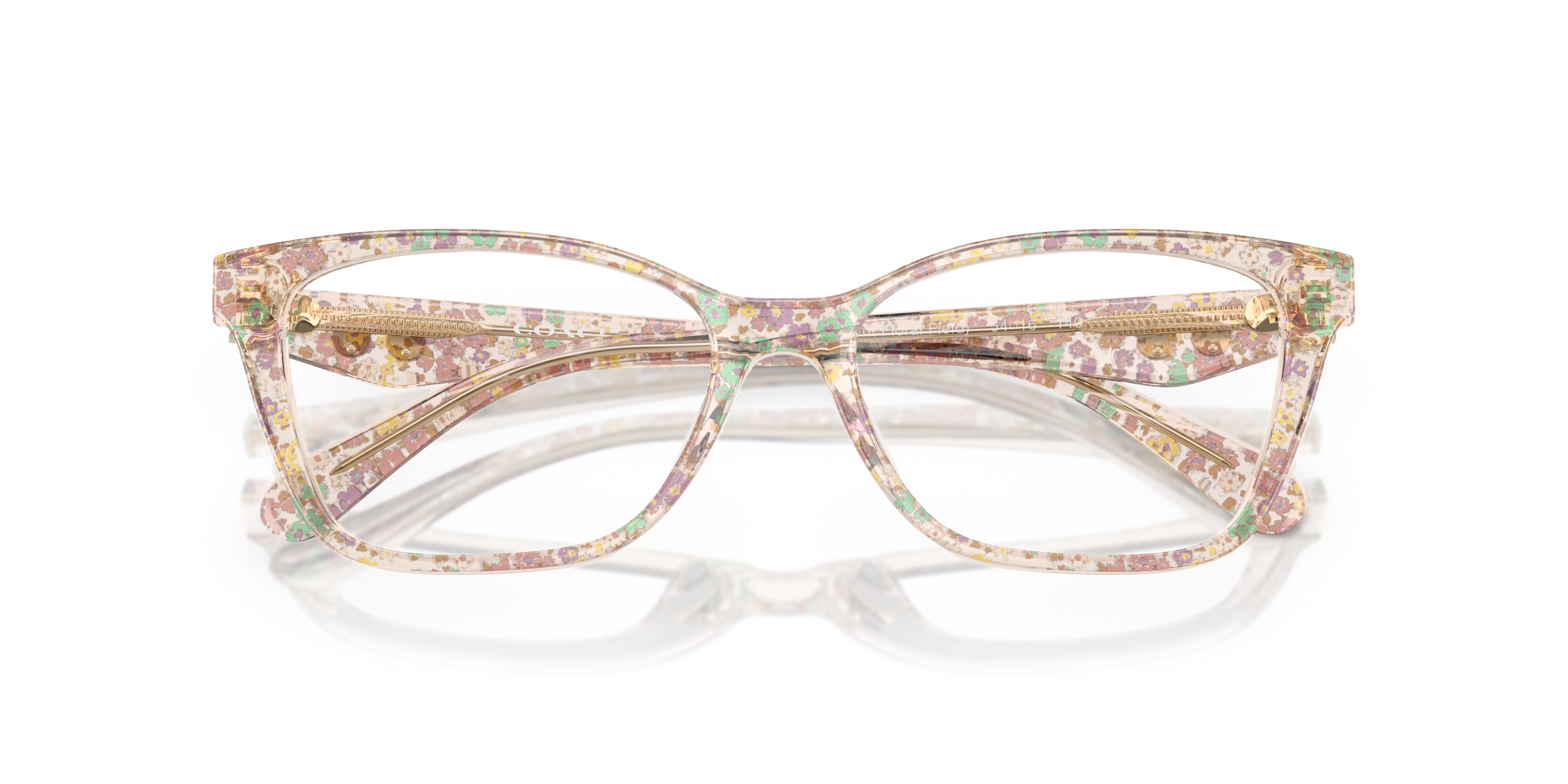Coach HC6248U Cat Eye Eyeglasses - Transparent Floral Field