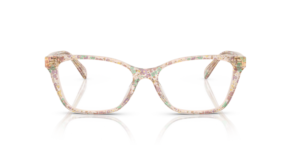 Coach HC6248U Cat Eye Eyeglasses - Milky Violet Floral Field