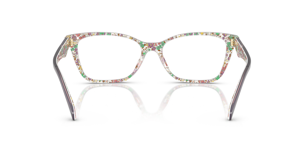 Coach HC6248U Cat Eye Eyeglasses - Milky Violet Floral Field
